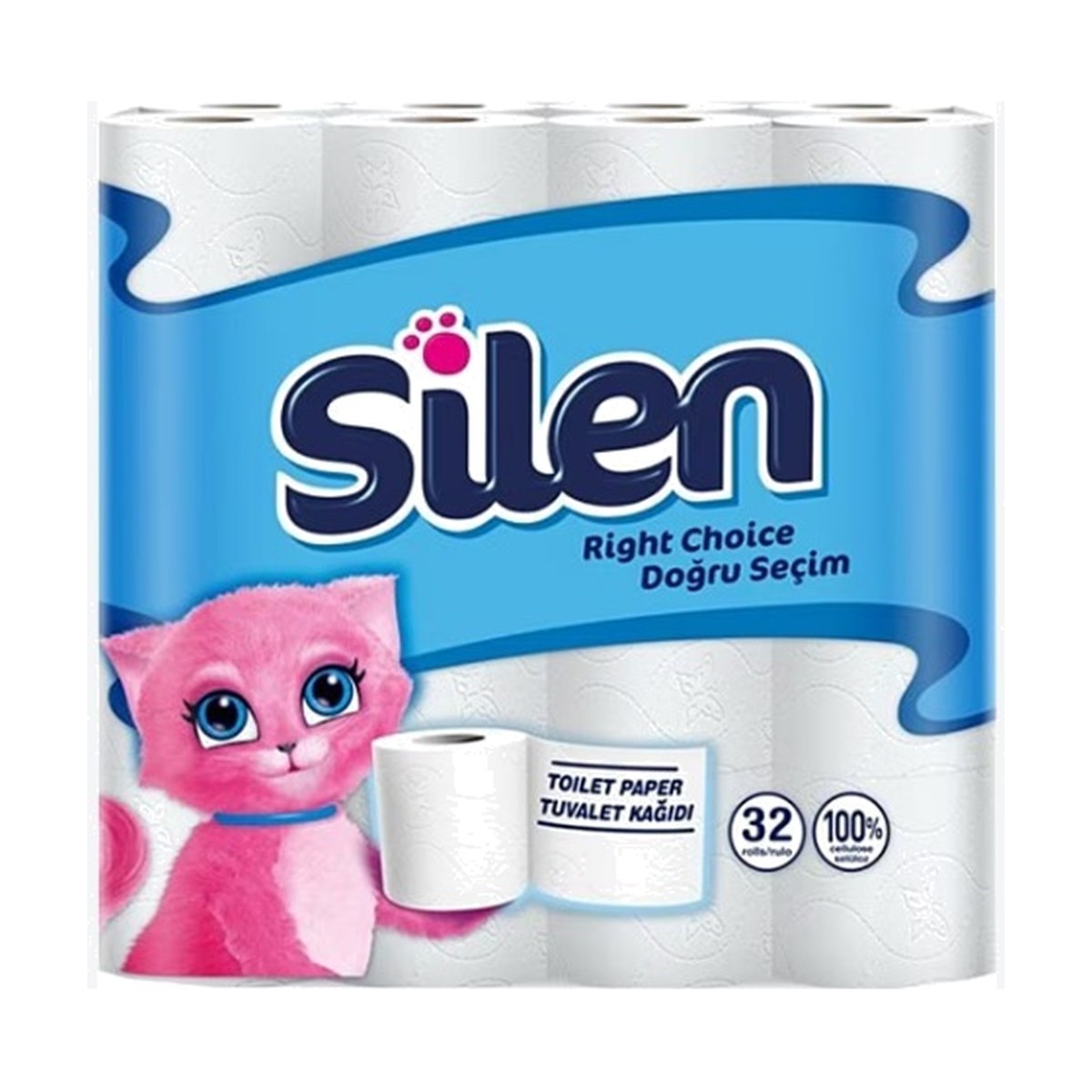 Silen Çift Katlı Ultra Tuvalet Kağıdı 32 ADET