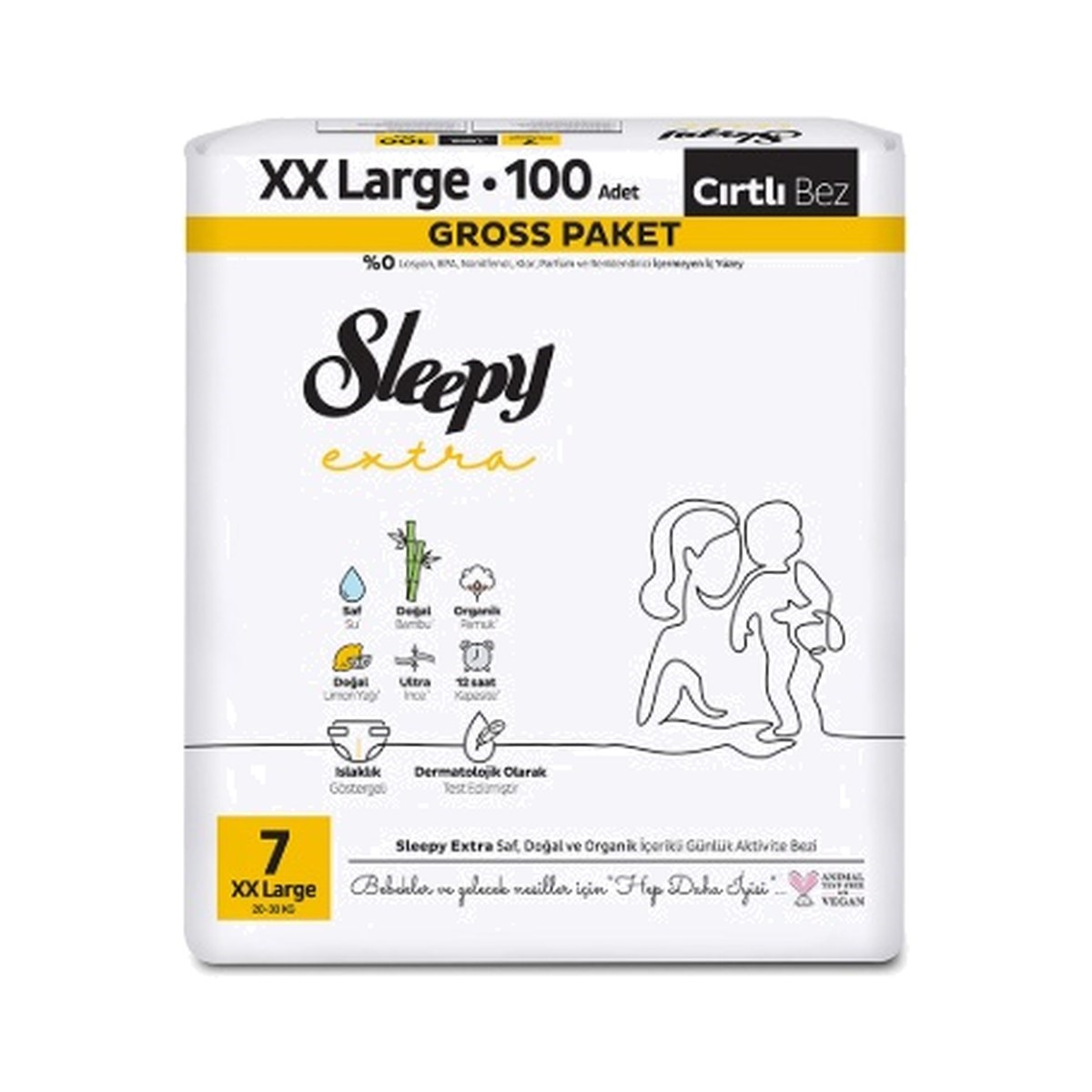 Sleepy Extra Gross 7 No XXL 100 ADET