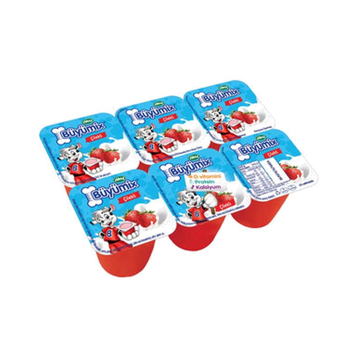 Sütaş Büyümix Çilekli Meyveli Yoğurt  6x40 GR