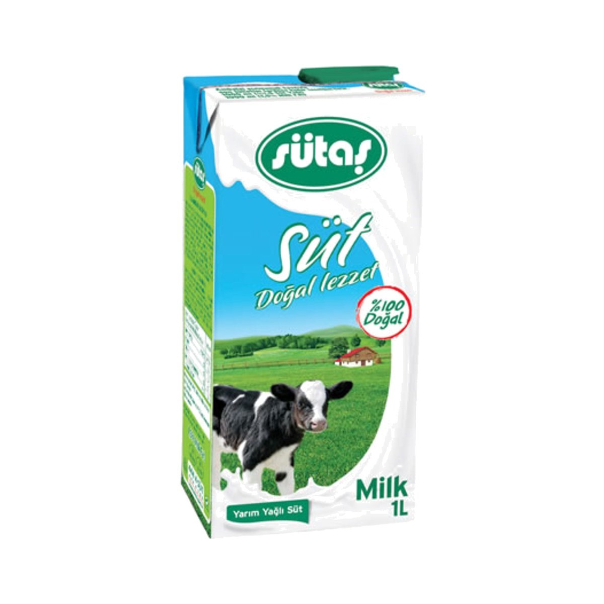 Sütaş Yarım Yağlı Süt 1000 ML