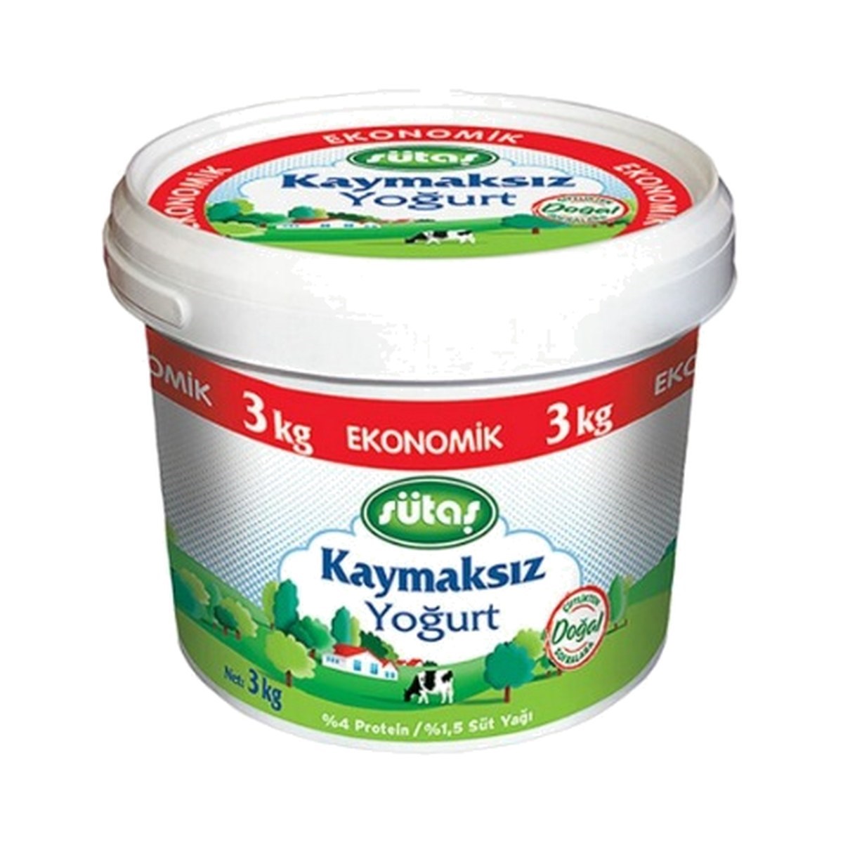 Sütaş Yarım Yağlı Yoğurt 3000 GR