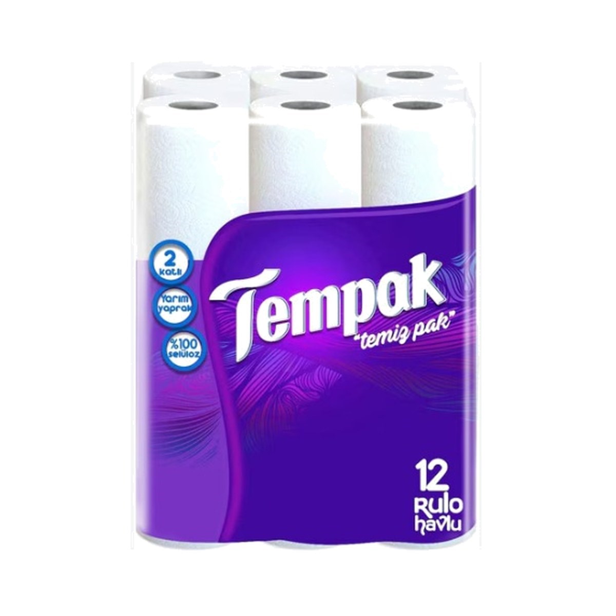 Tempak Çift Kat Kağıt Havlu 12 ADET