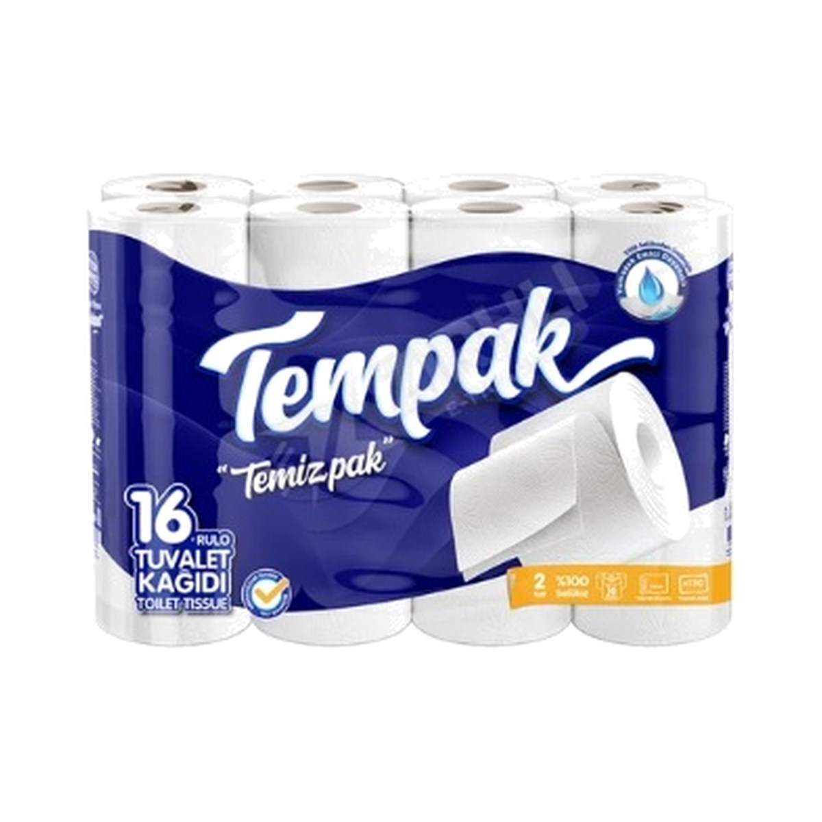 Tempak Çift Kat Tuvalet Kağıdı 16 ADET