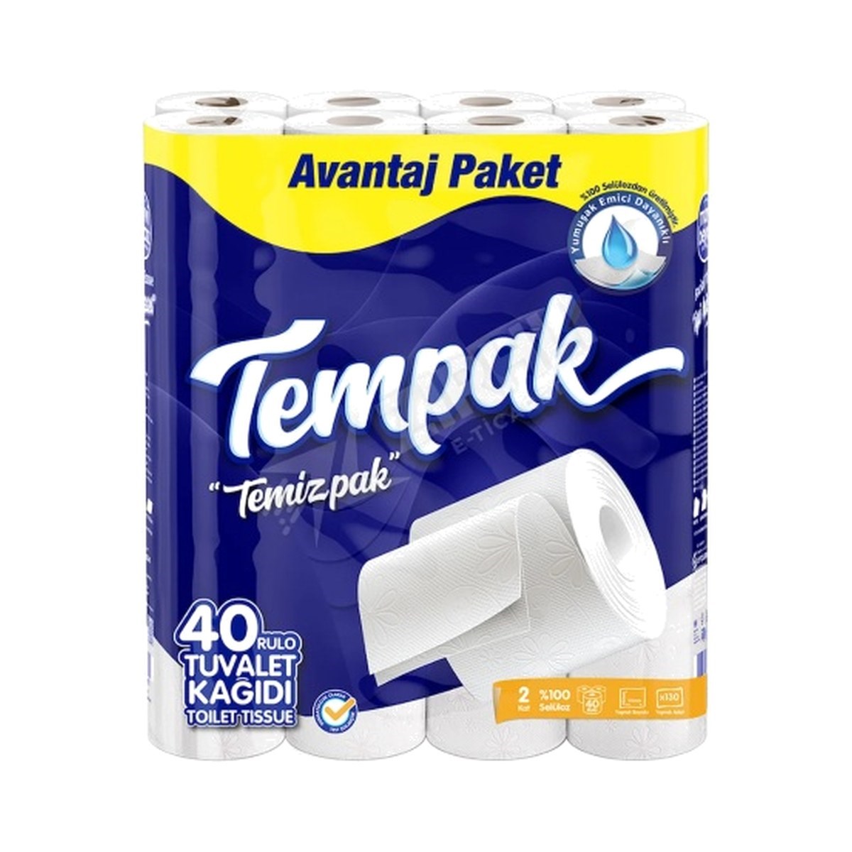 Tempak Çift Kat Tuvalet Kağıdı 40 ADET