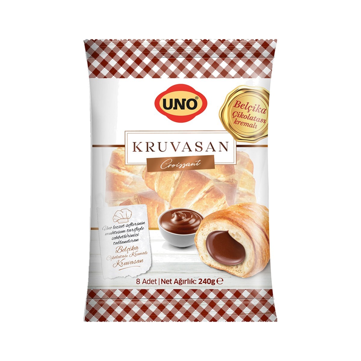 Uno Çikolata Kremalı Kruvasan 240 GR