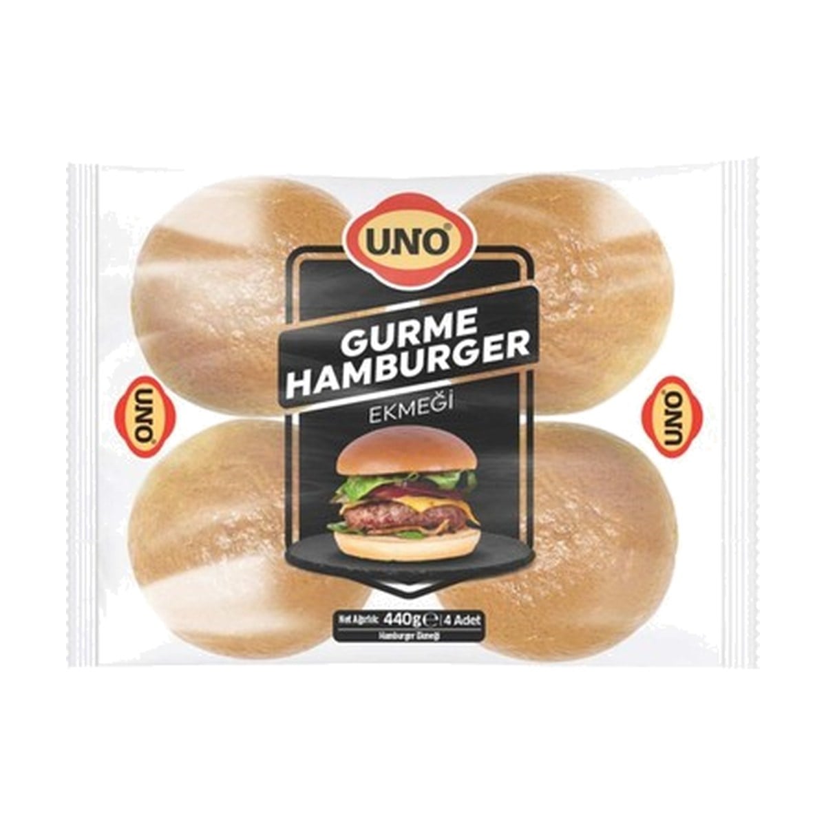 Uno Gurme Hamburger Ekmeği 4x110 GR