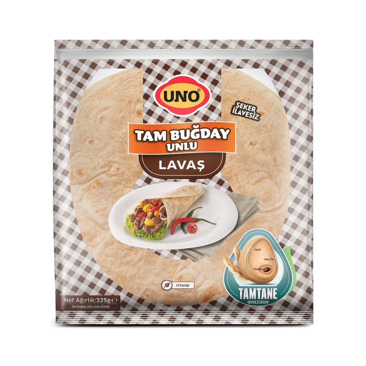 Uno Tam Buğday Lavaş 325 GR
