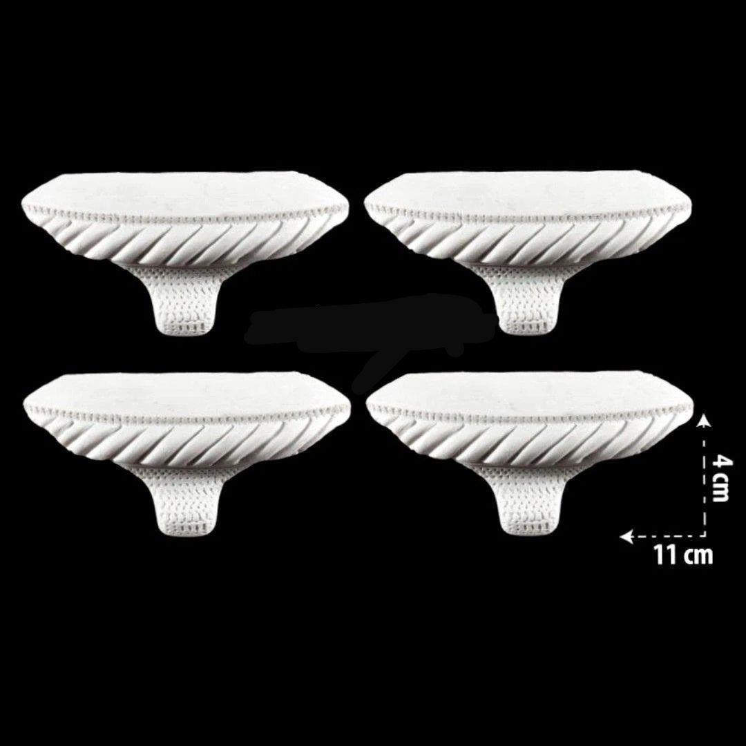 4 Lü Ayak Set Ham Polyester Obje