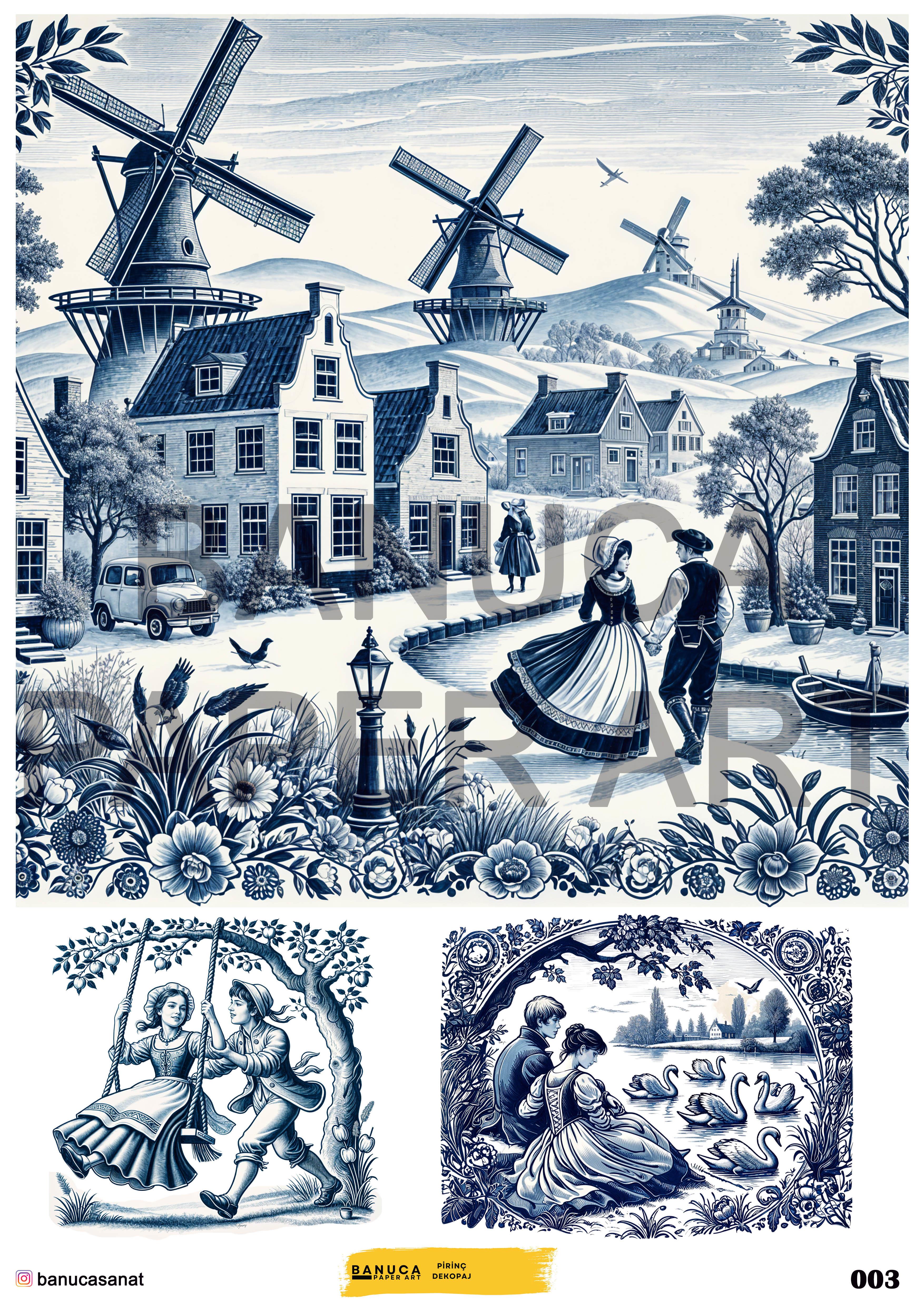 BANUCA PAPER ART PİRİNÇ KAĞIDI 42X30 CM