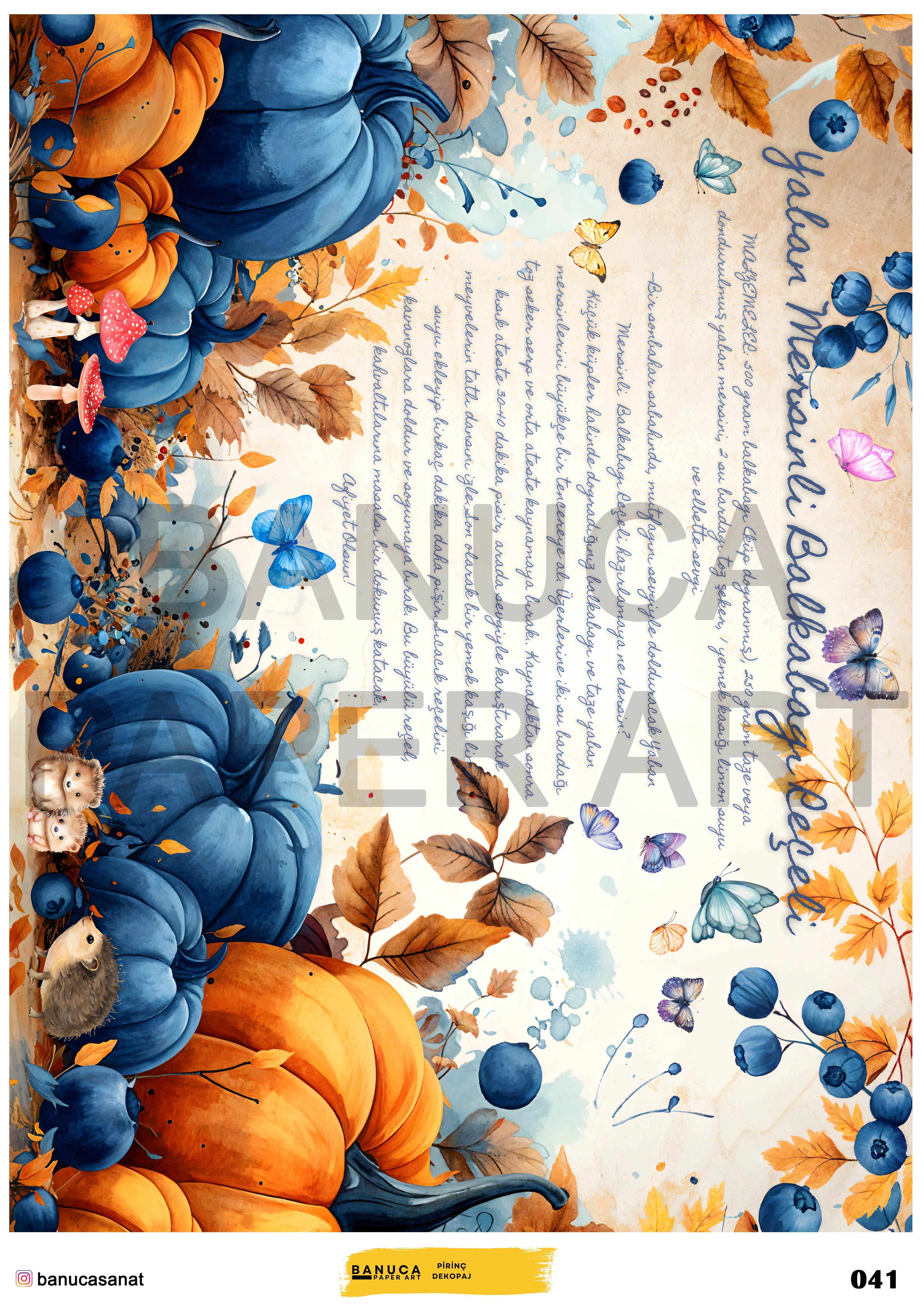 BANUCA PAPER ART PİRİNÇ KAĞIDI 42X30 CM