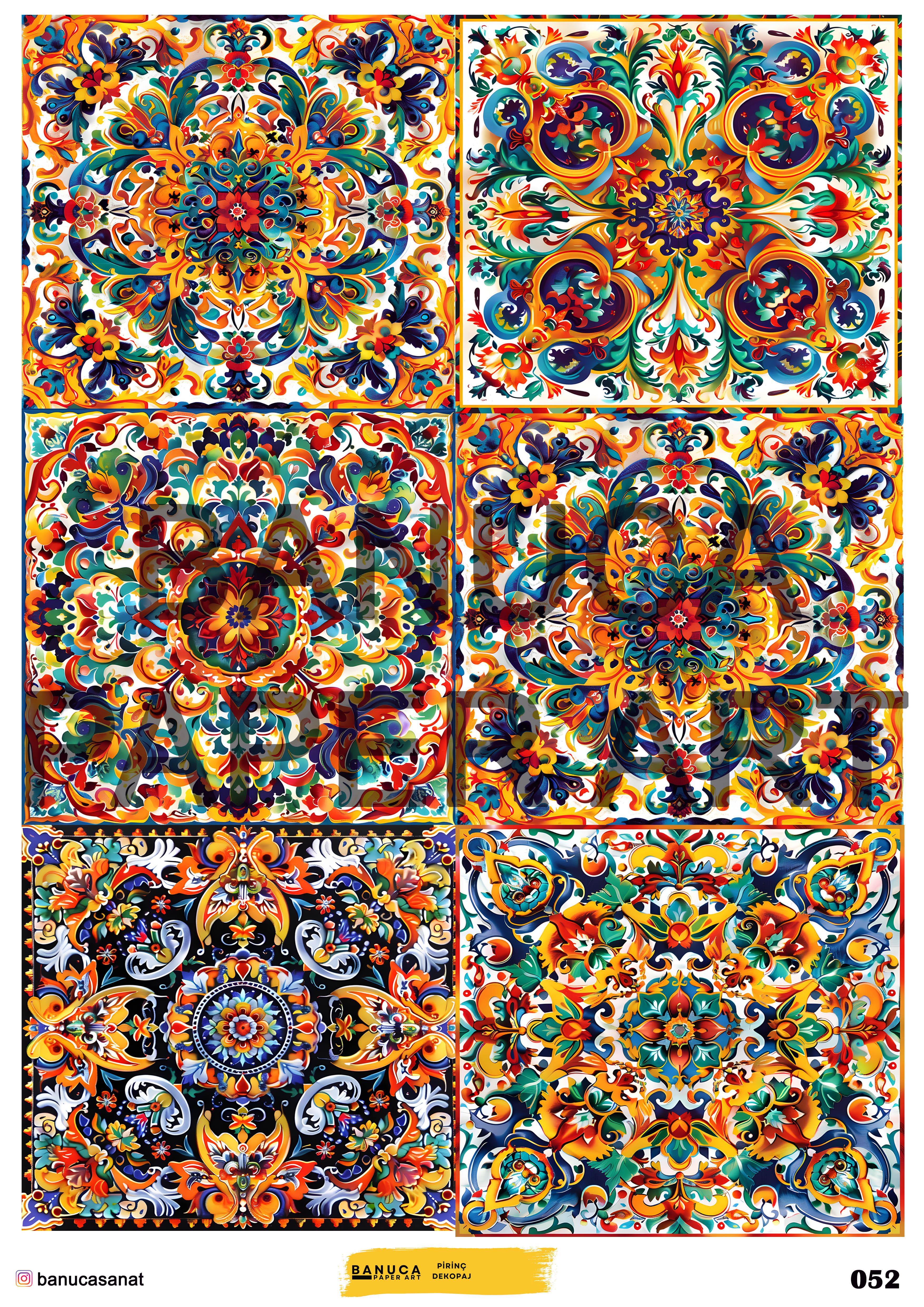 BANUCA PAPER ART PİRİNÇ KAĞIDI 42X30 CM