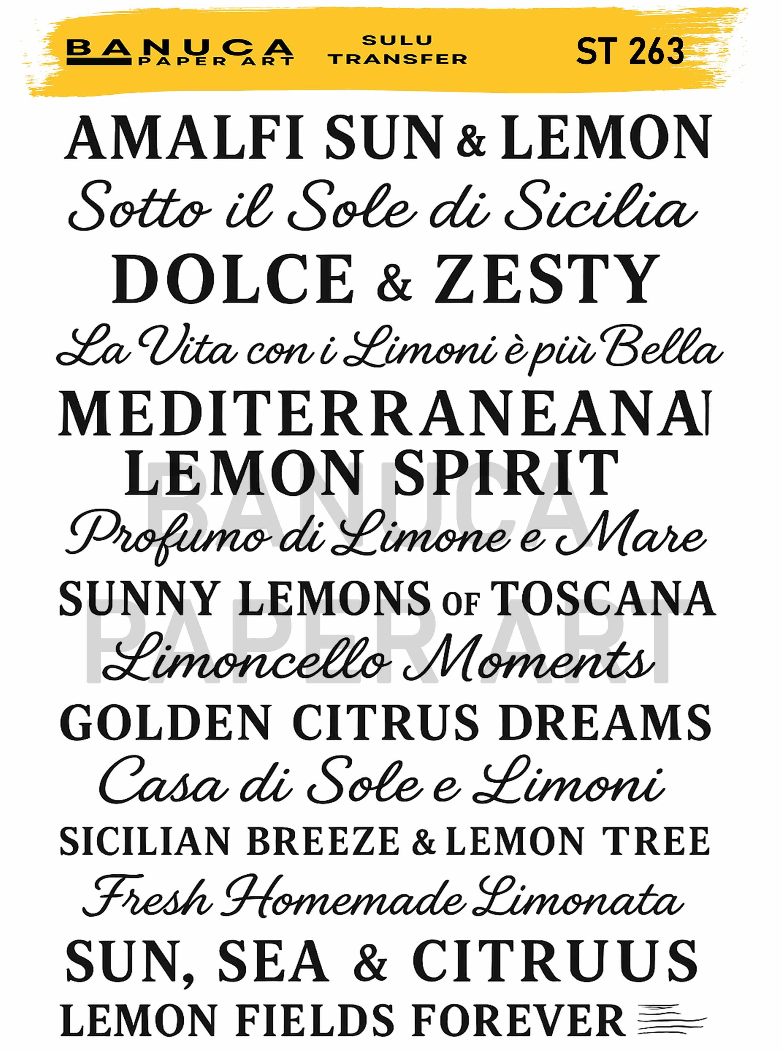 BANUCA PAPER ART SULU TRANSFER