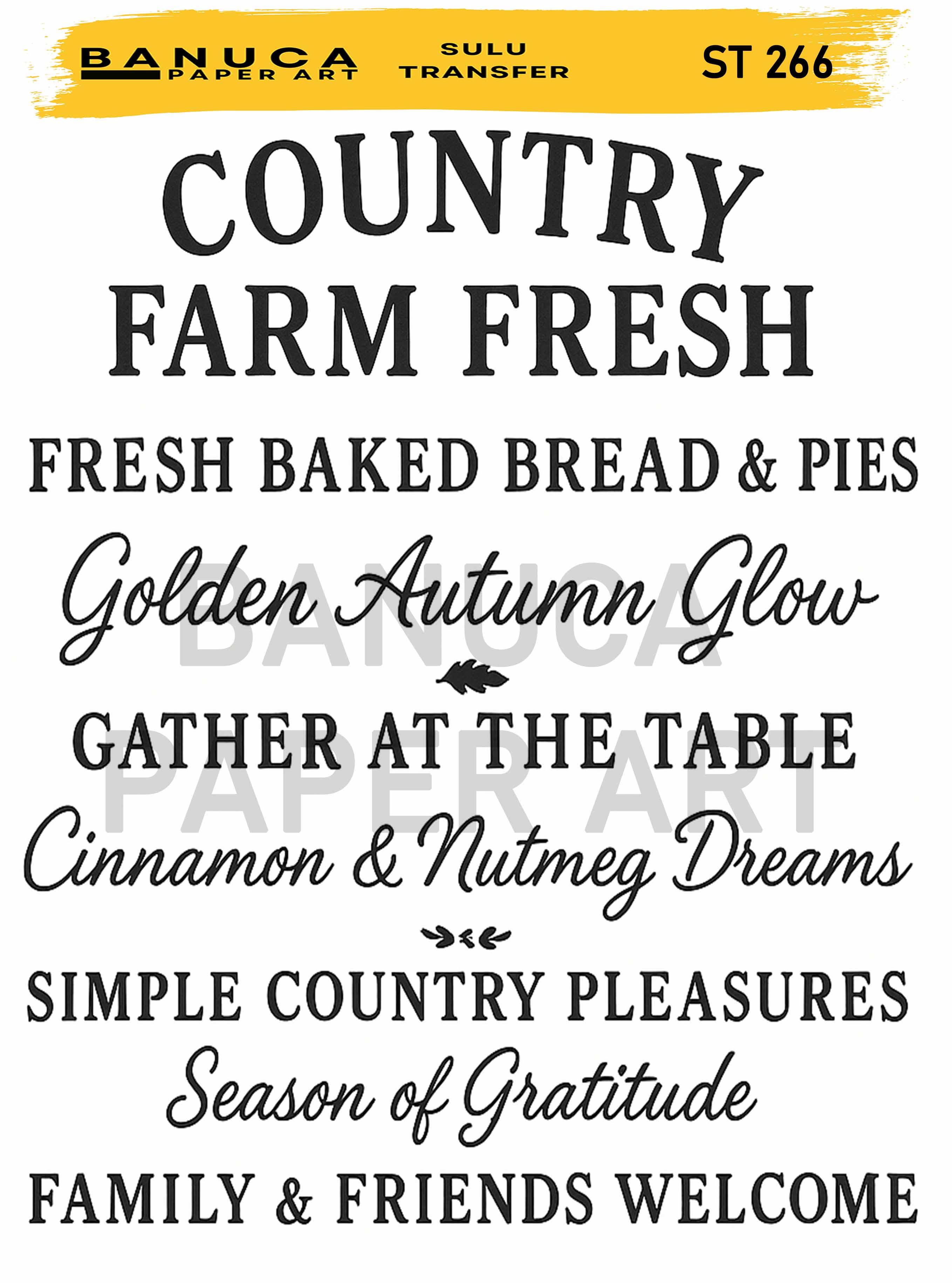 BANUCA PAPER ART SULU TRANSFER