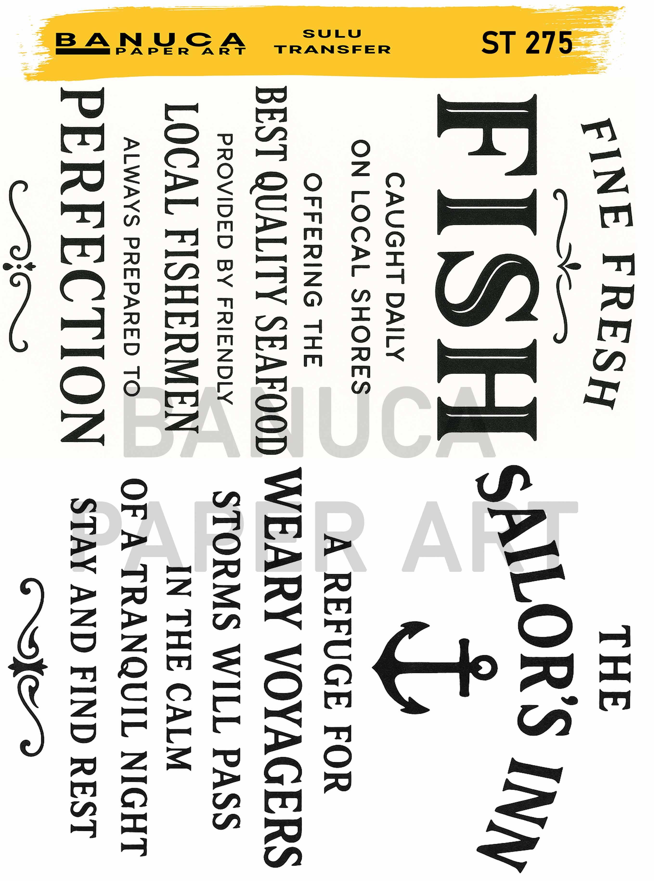 BANUCA PAPER ART SULU TRANSFER