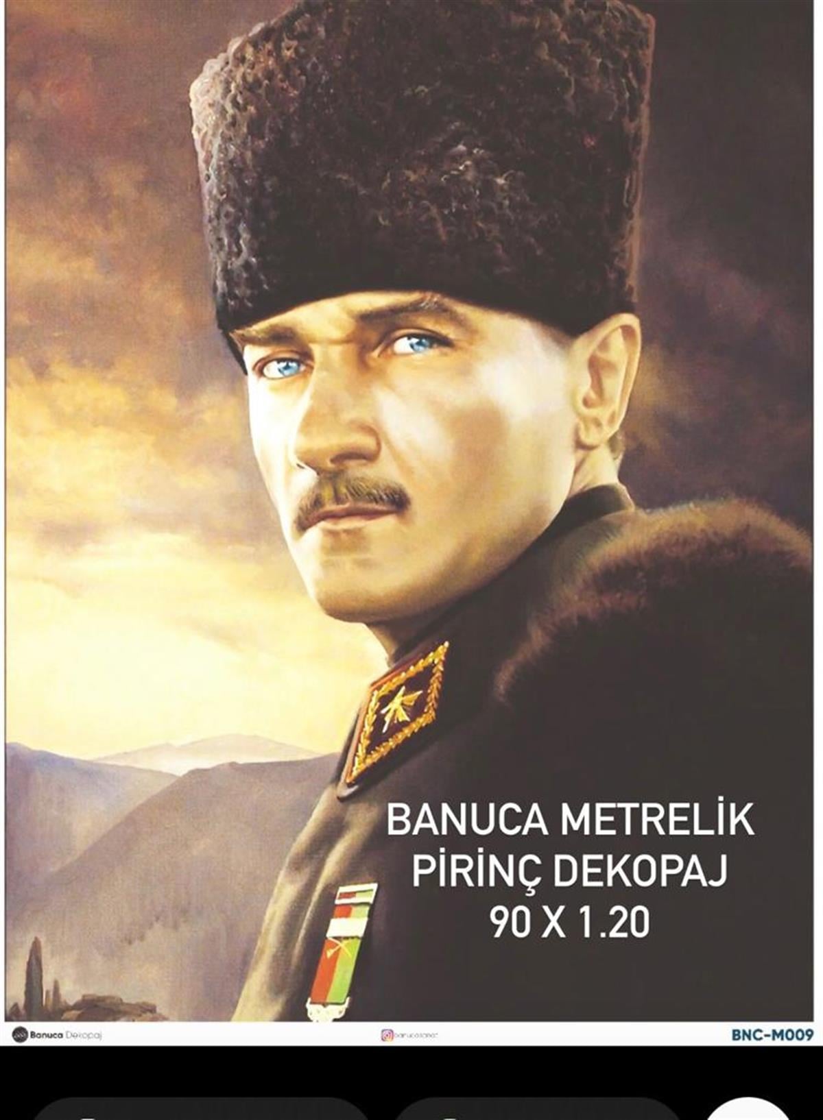 BNC METRELİK PİRİNÇ KAĞIDI 90X1.20 CM