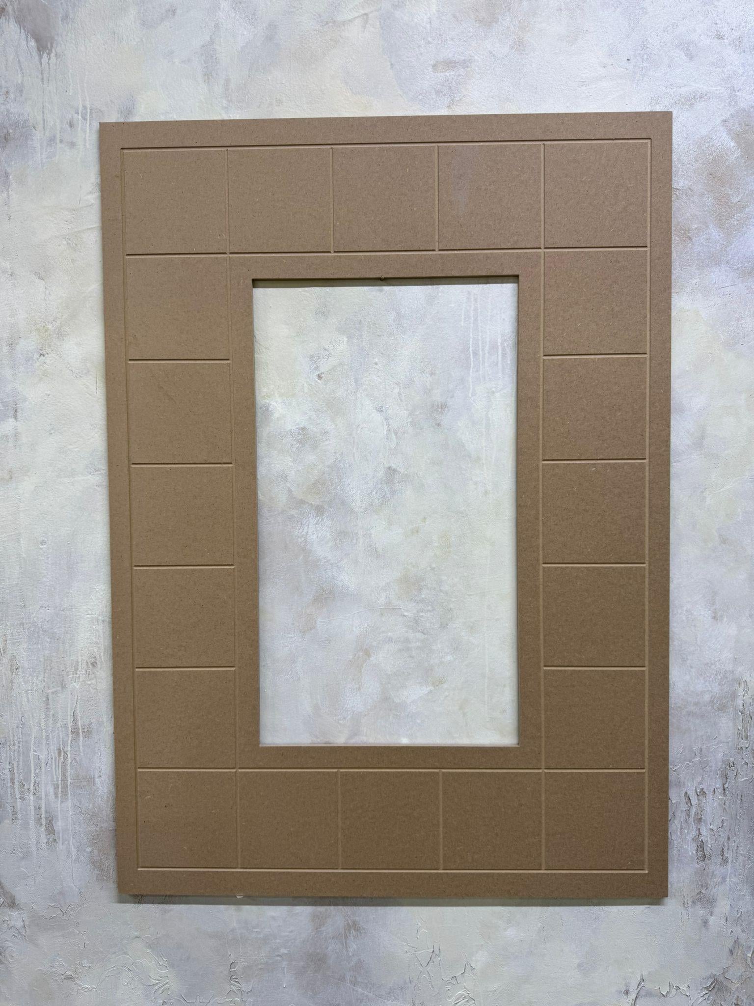 DİKDÖRTGEN ÇERÇEVE 80X111 CM KARELER 14X14 CM