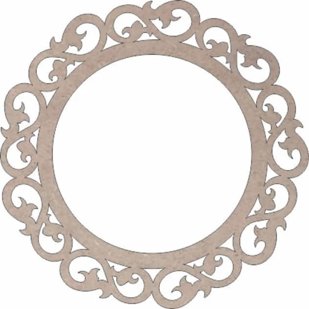 İŞLEMELİ AYNA Çap: 60 cm  