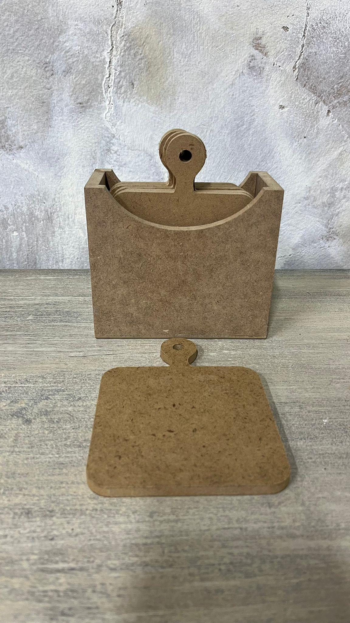 KARE BARDAK ALTLIGI KUTULU 10X14 CM