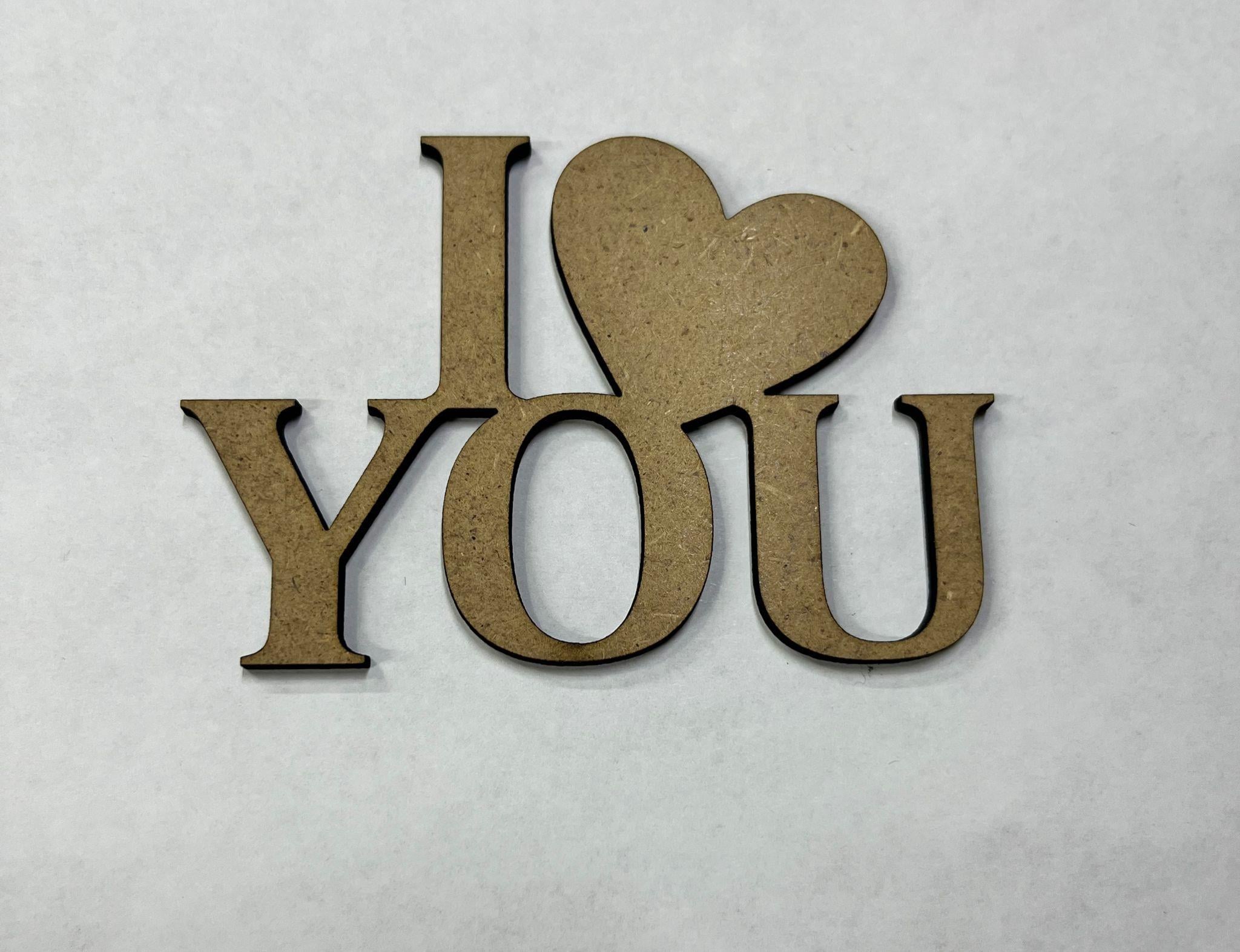 LAZER KESİM LOVE YAZISI 6X8.5 CM