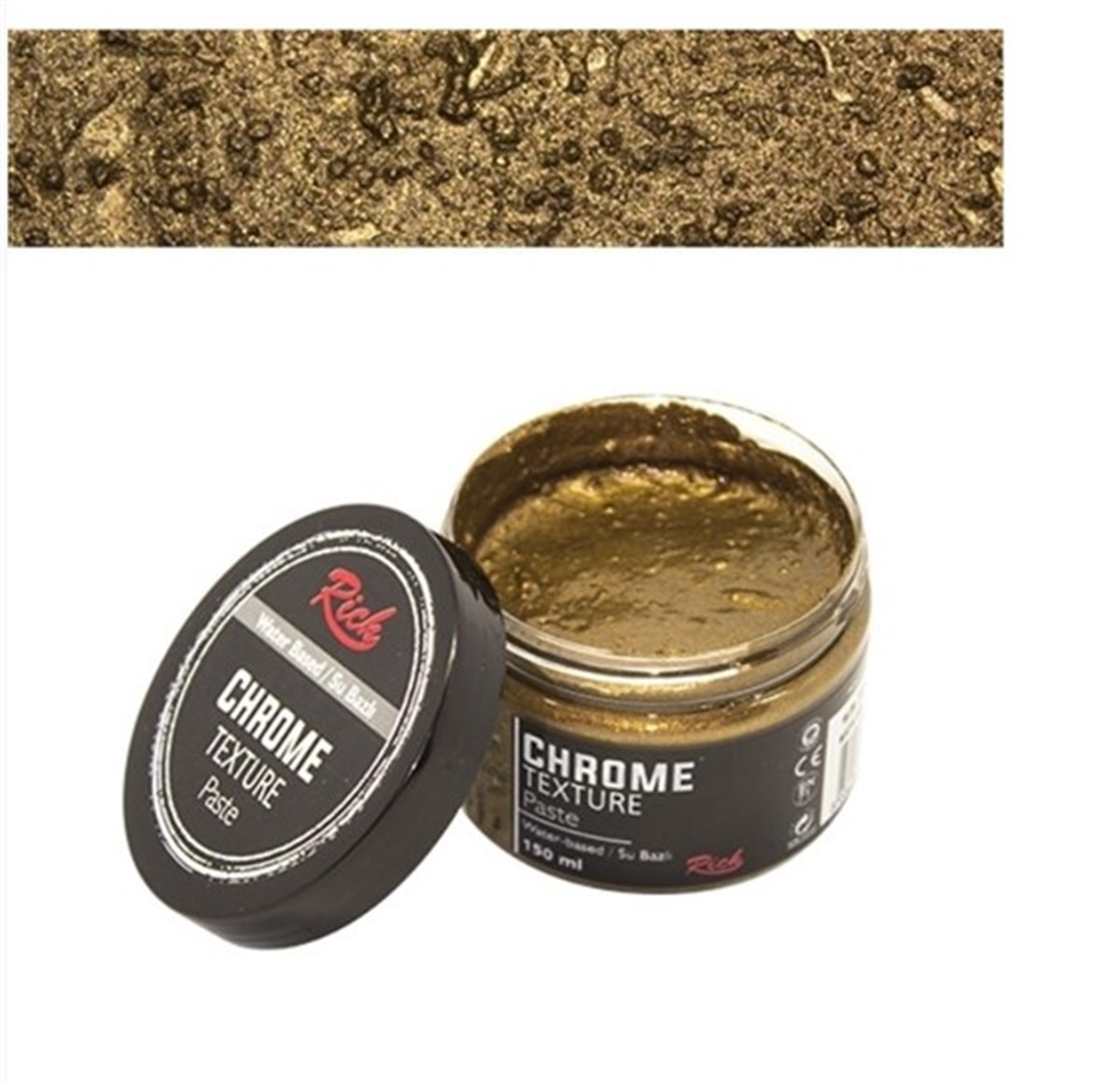 Rich Chrome Texture Pasta Maya Gold