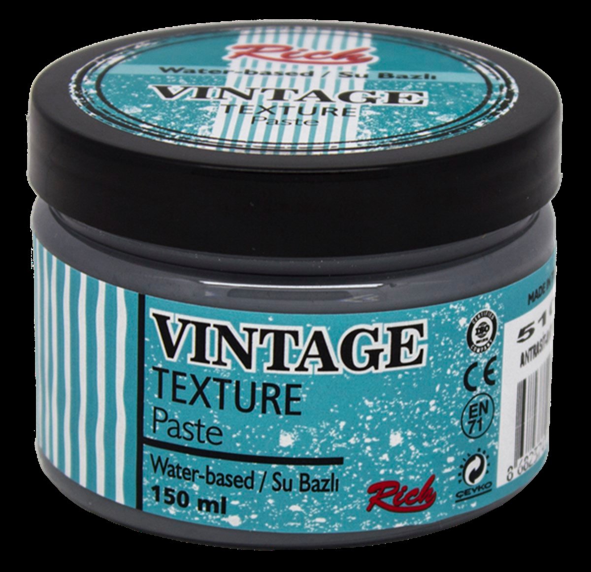 Rich Vintage Texture Pasta Antrasit