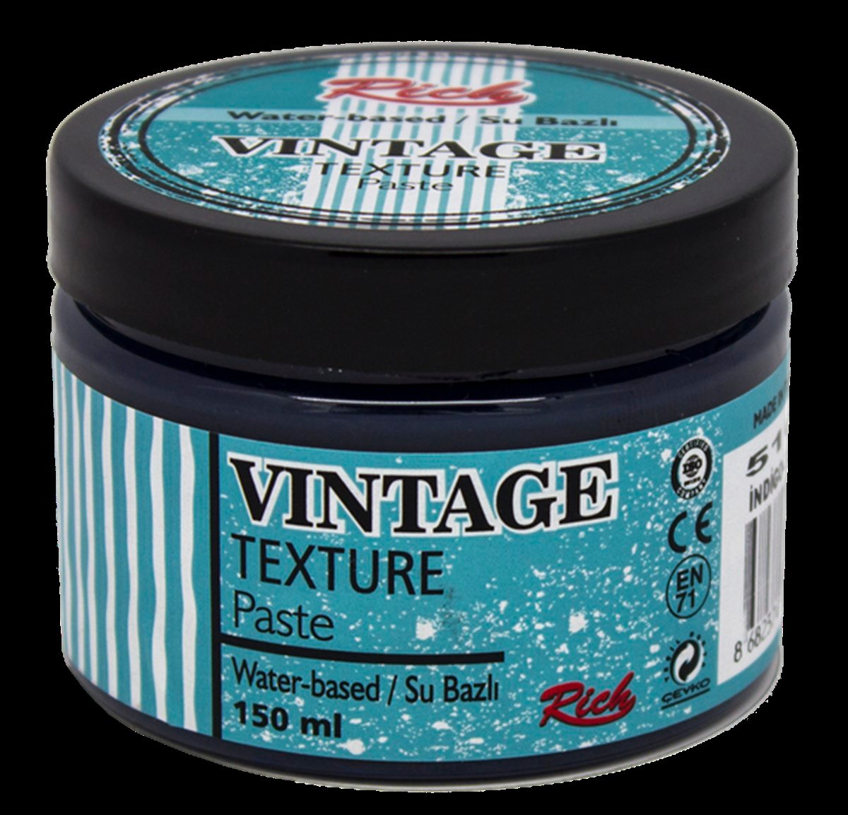 Rich Vintage Texture Pasta Indigo