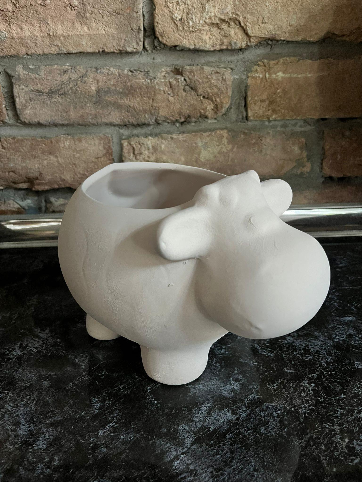 SERAMİK İNEK SAKSI 21X14 CM 