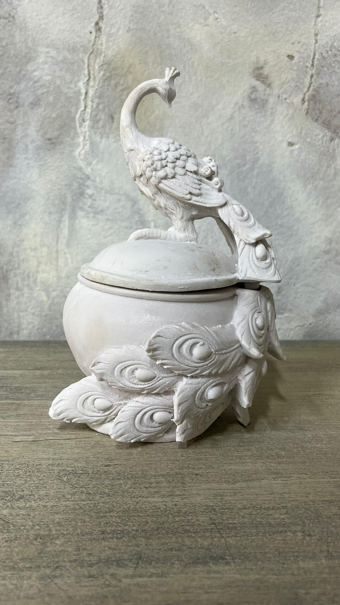 TAVUSKUŞLU POLYESTER KUTU 19X13 CM