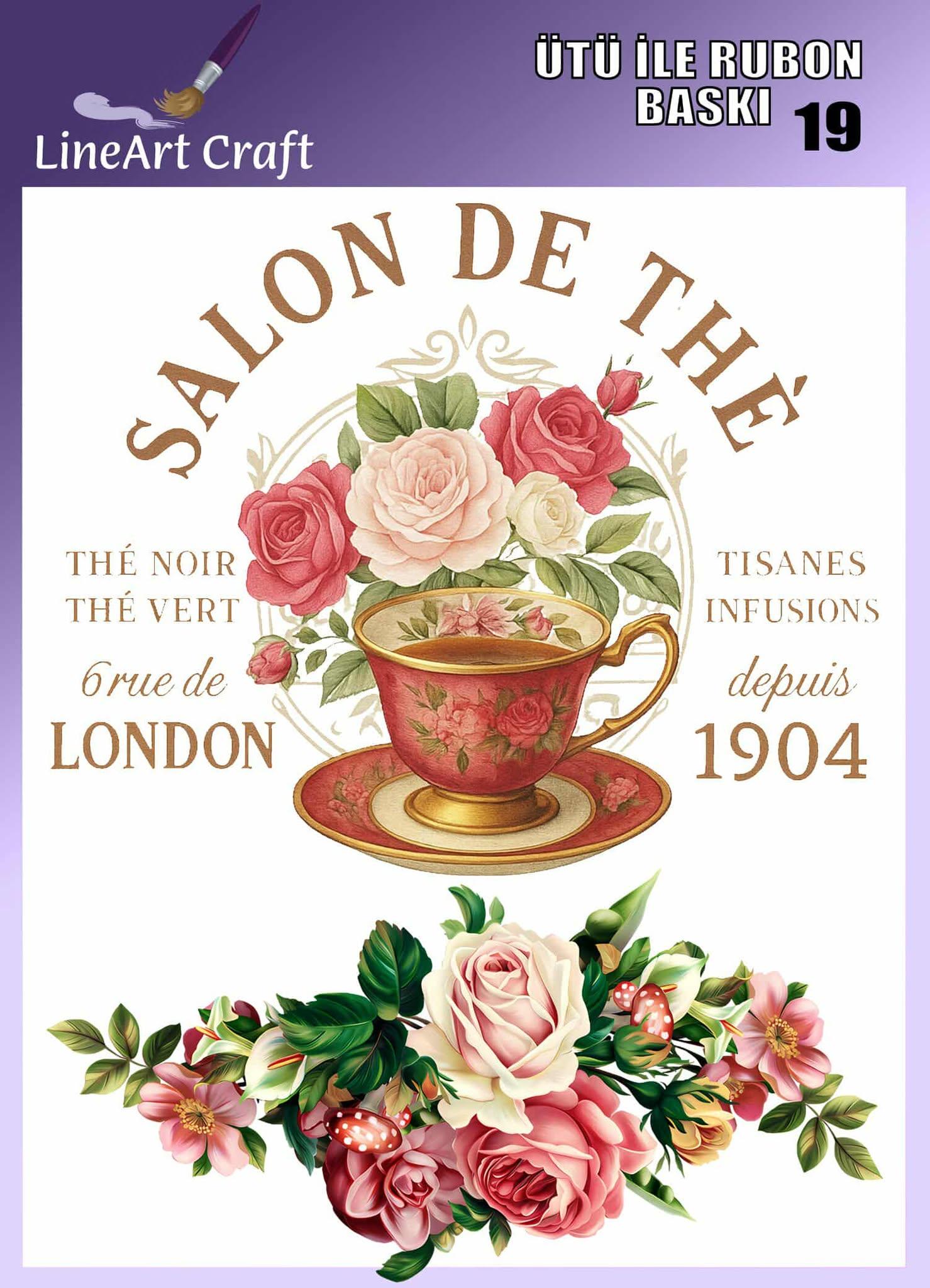 Ütü ile Rub On Transfer Kağıdı 30×30 cm