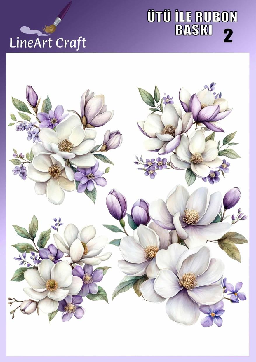 Ütü ile Rub On Transfer Kağıdı 30×30 cm