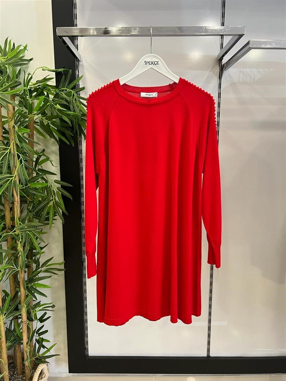 Nuss Tunik Pıt Pıt Kırmızı