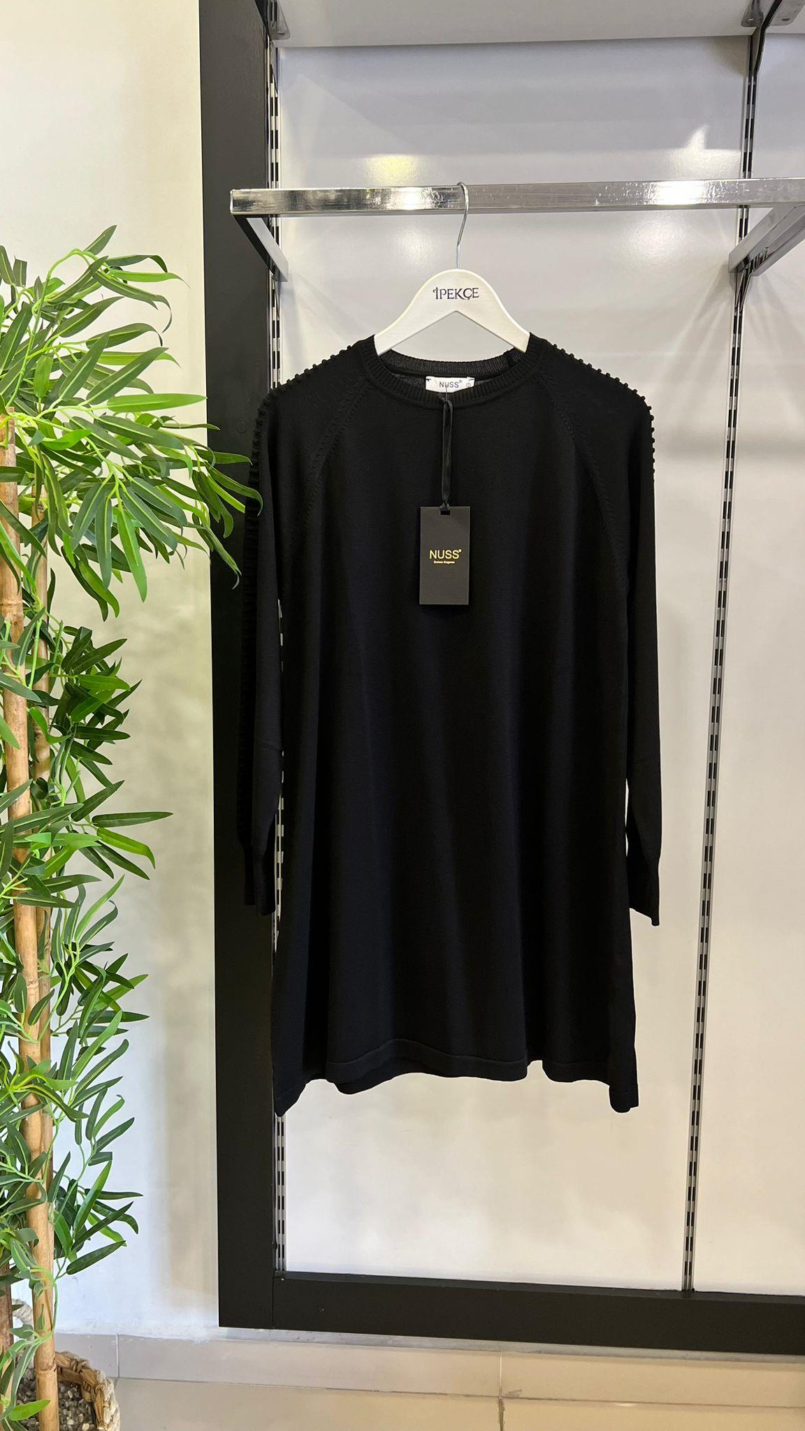 Nuss Tunik Pıt Pıt Siyah