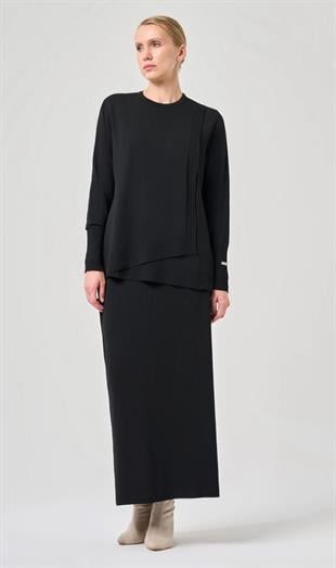 Elegance  Etekli Takım Siyah