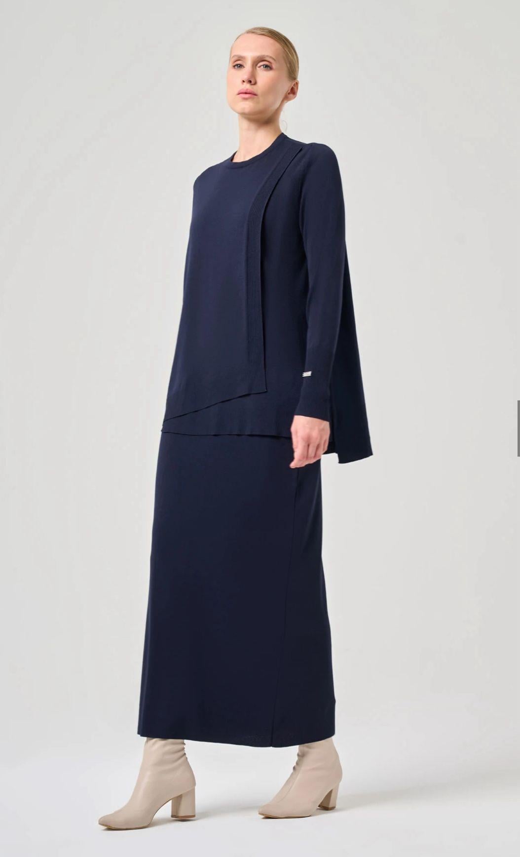 Elegance  Etekli Takım Lacivert