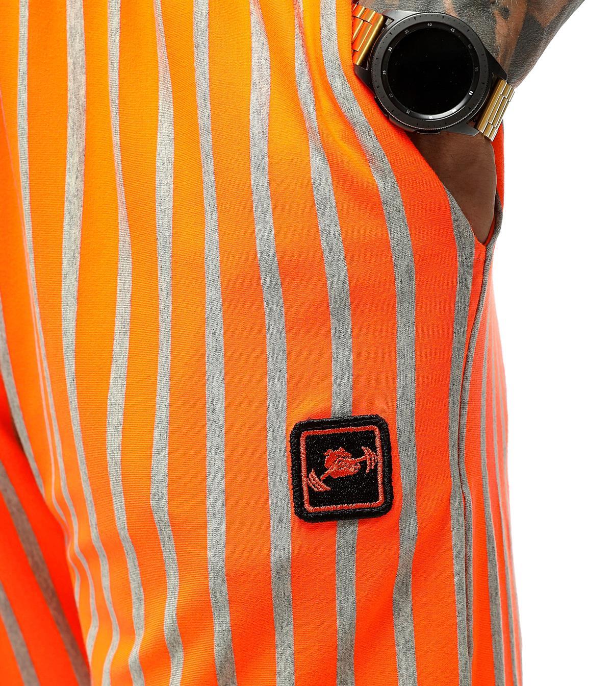 Loose Fit Orange Gym Pants