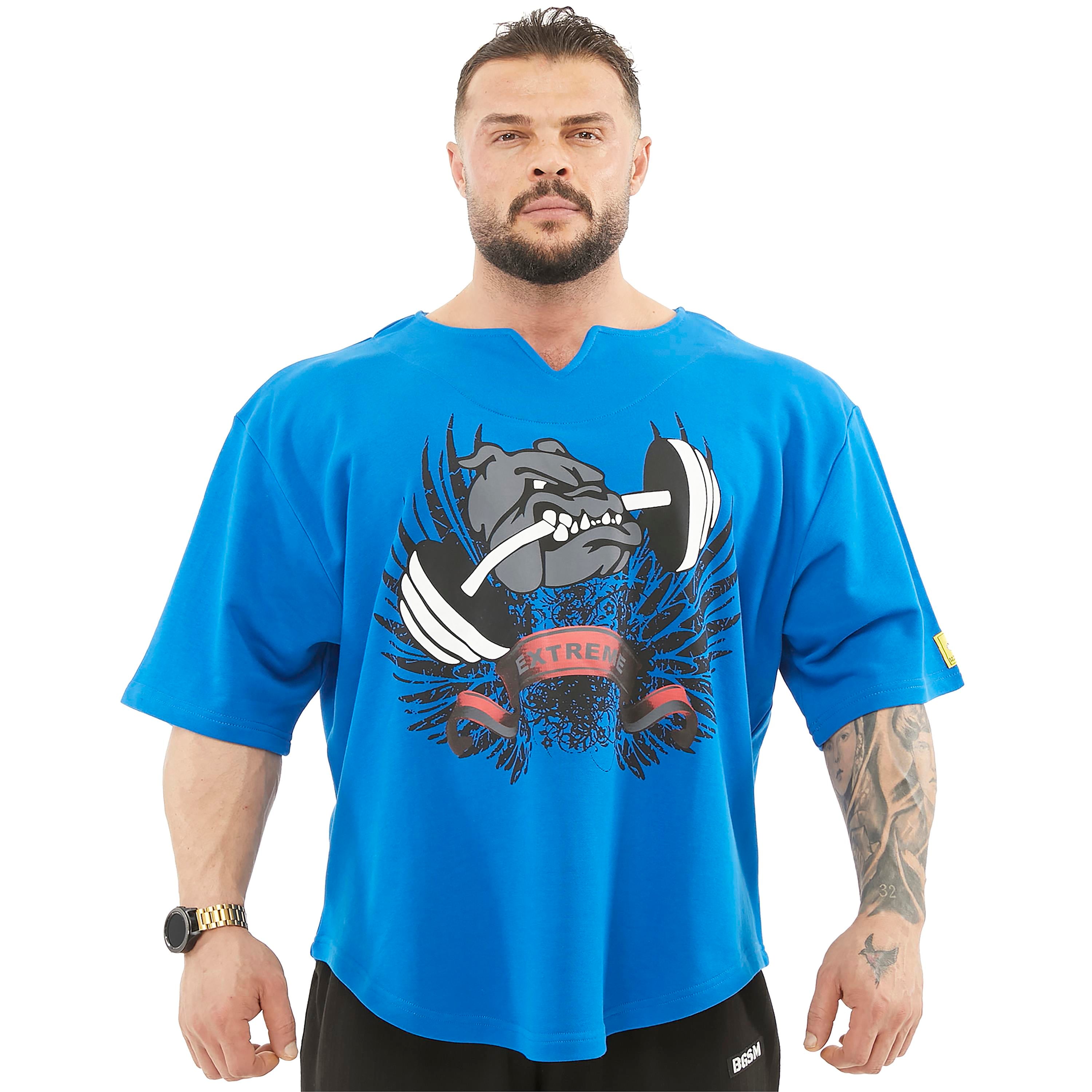 Mens Thick Fabric Wide Cut Rag Top T-shirt 