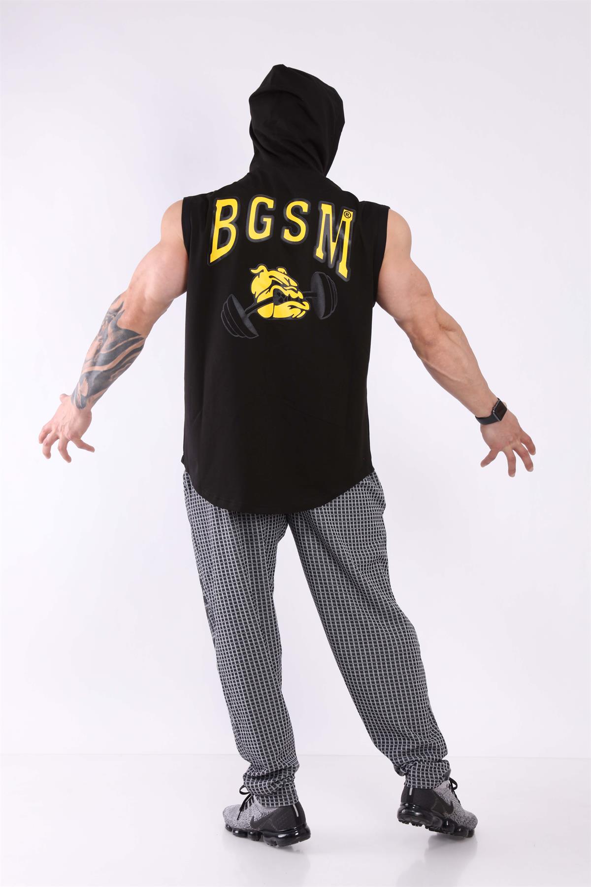 Mens Oversize Hooded Vest with Full Zip