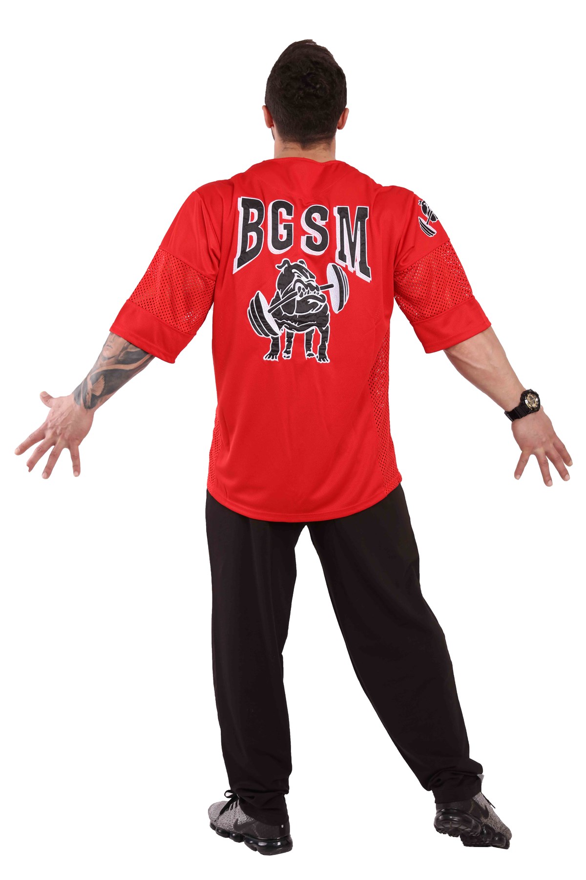 Jail Bodybuilding Red Shirt 