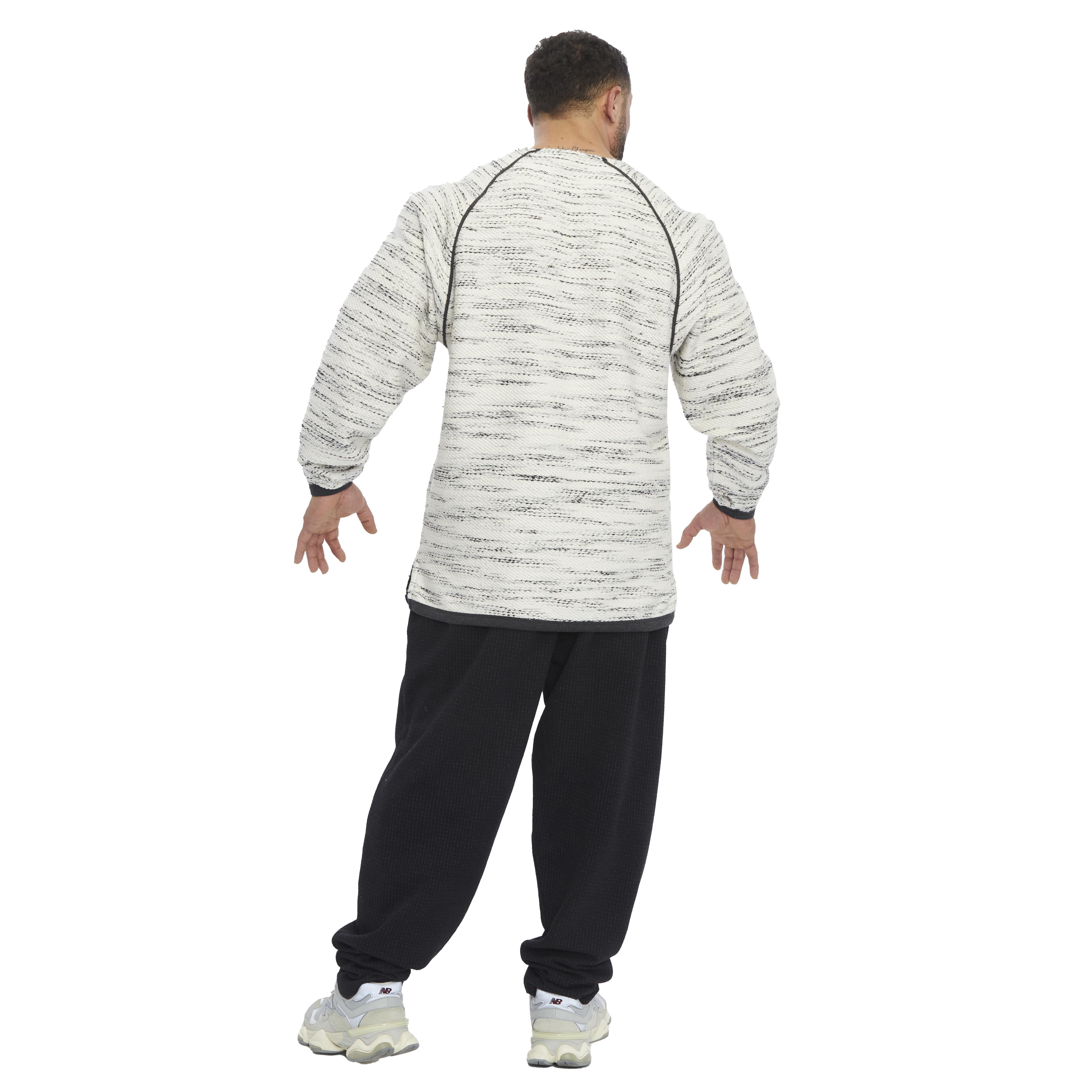 Knit Texture Oversize Sweatshirt