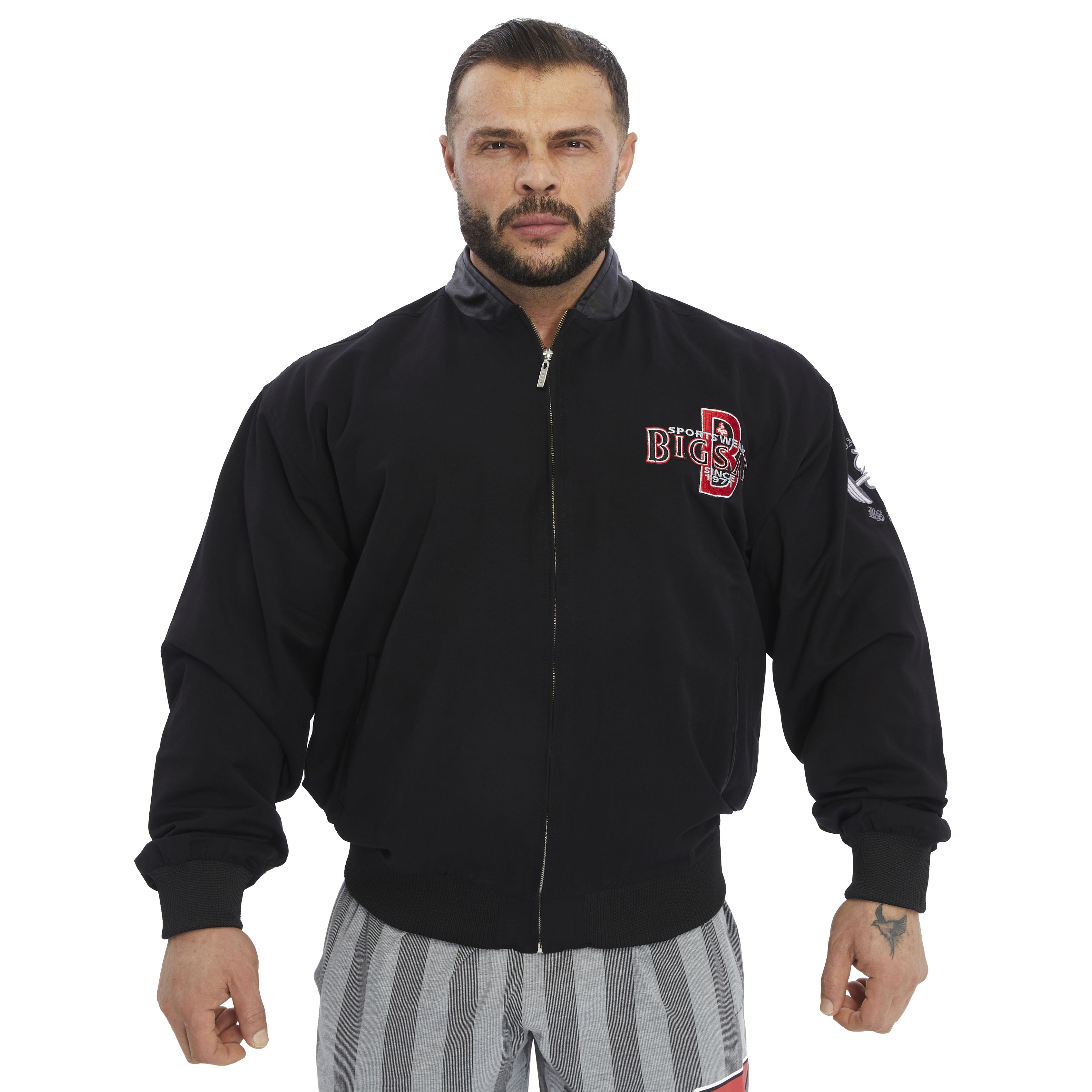 Leather Collar Bomber Jacket