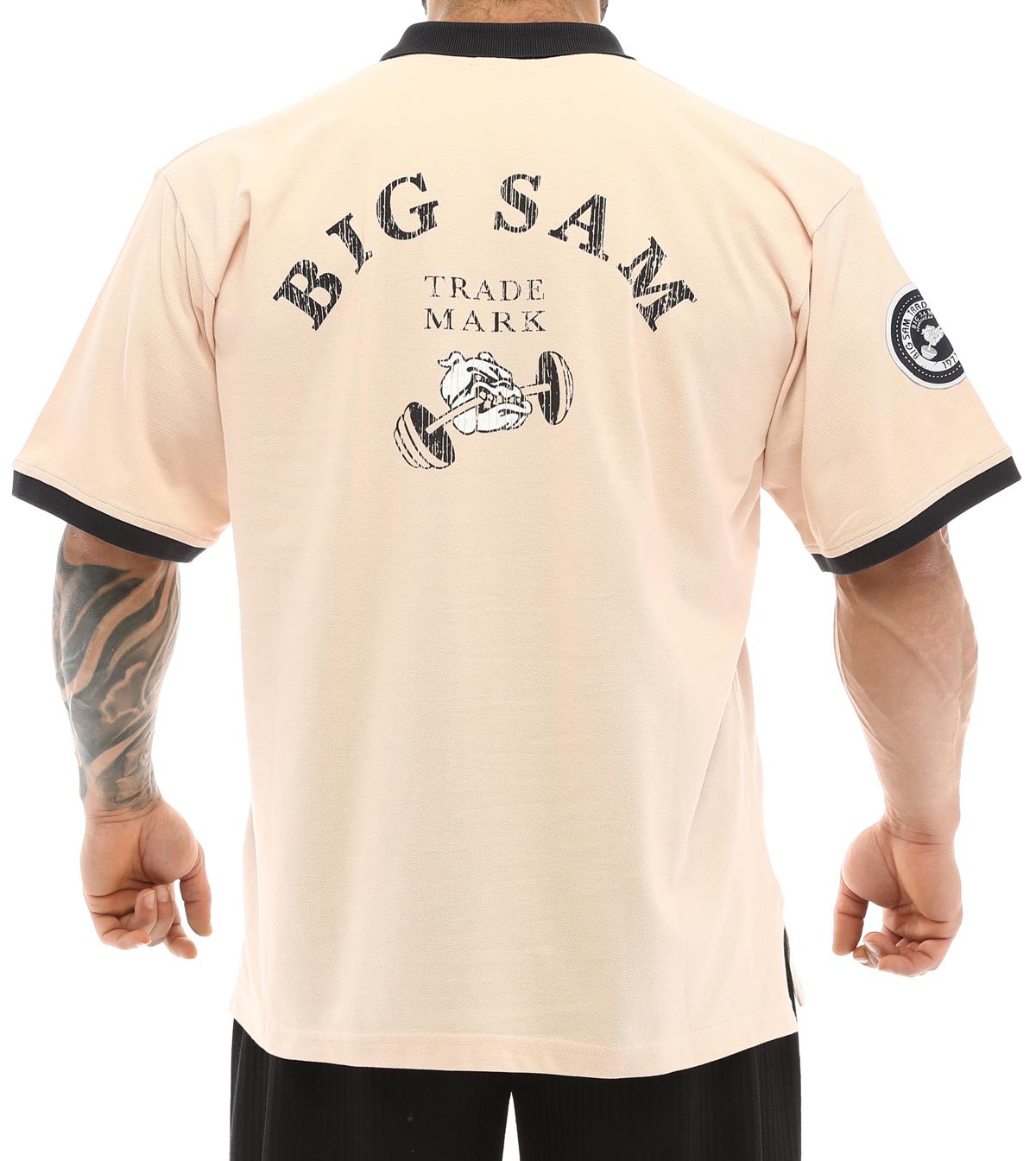 Mens Beige Polo T-shirt