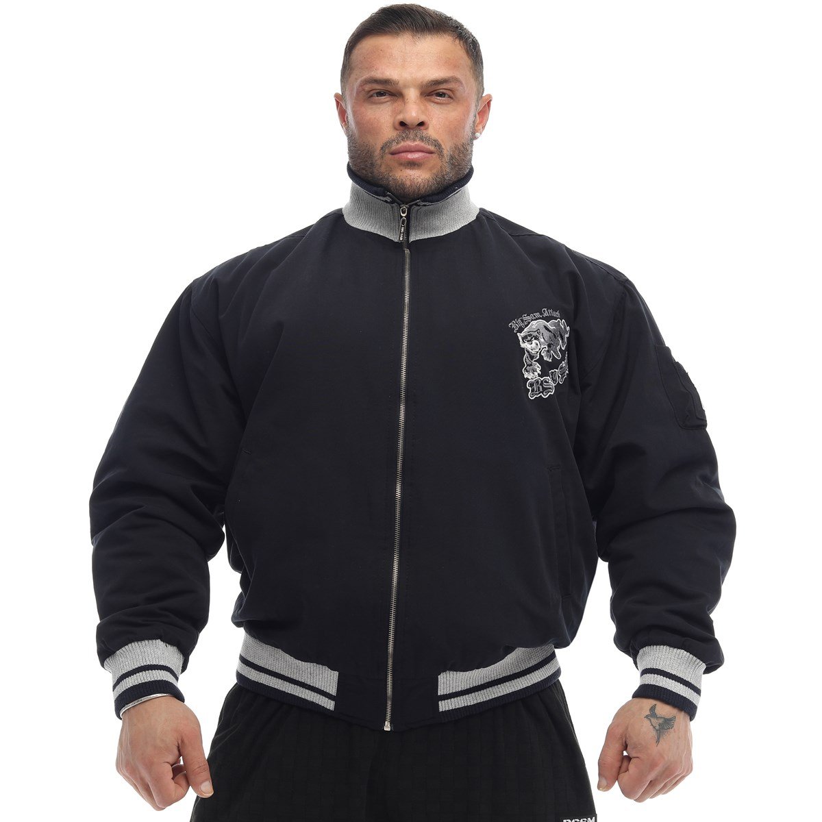 Mens Bomber Jacket Coat Big Sam