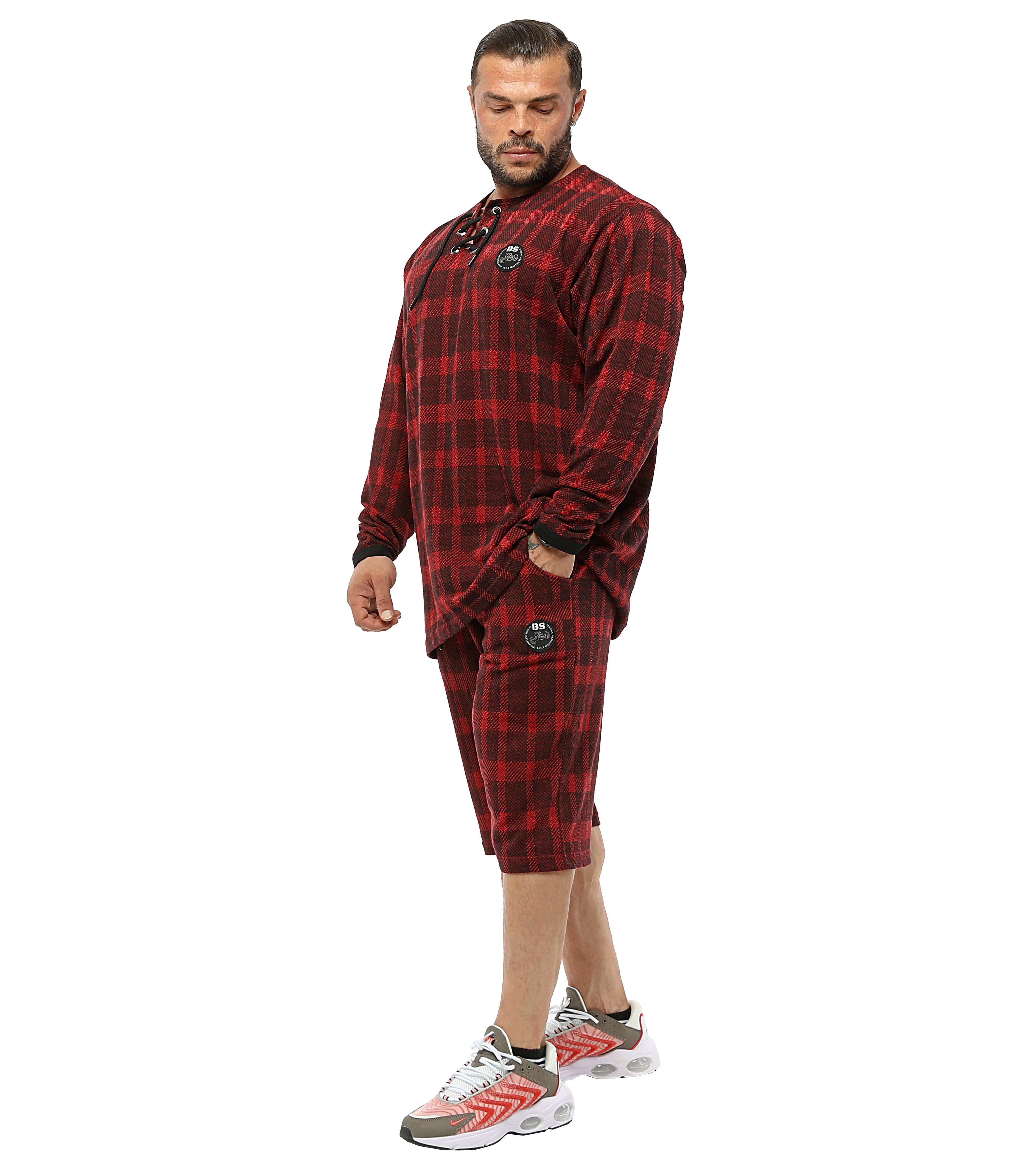 Mens Burgundy Shorts