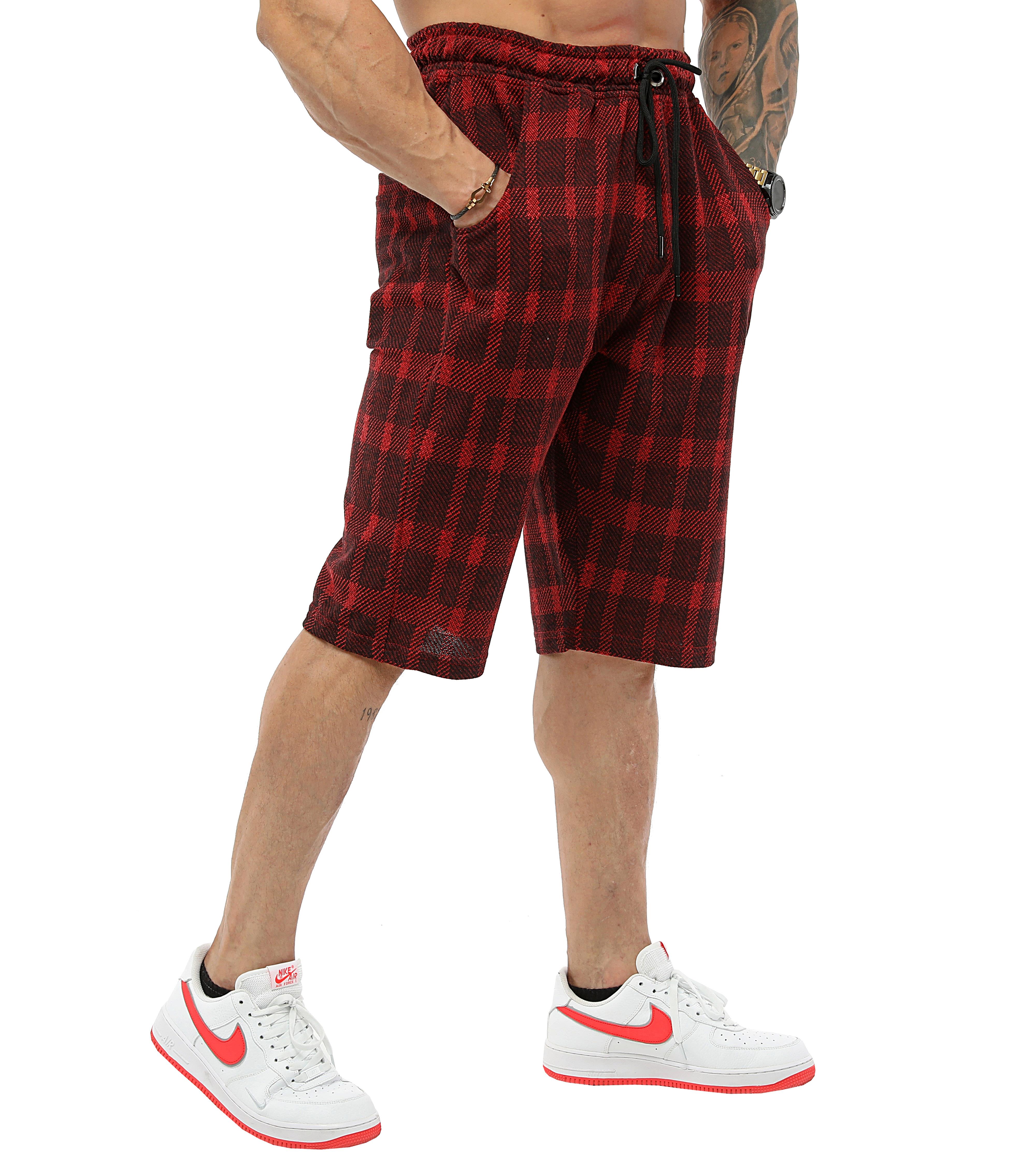 Mens Burgundy Shorts