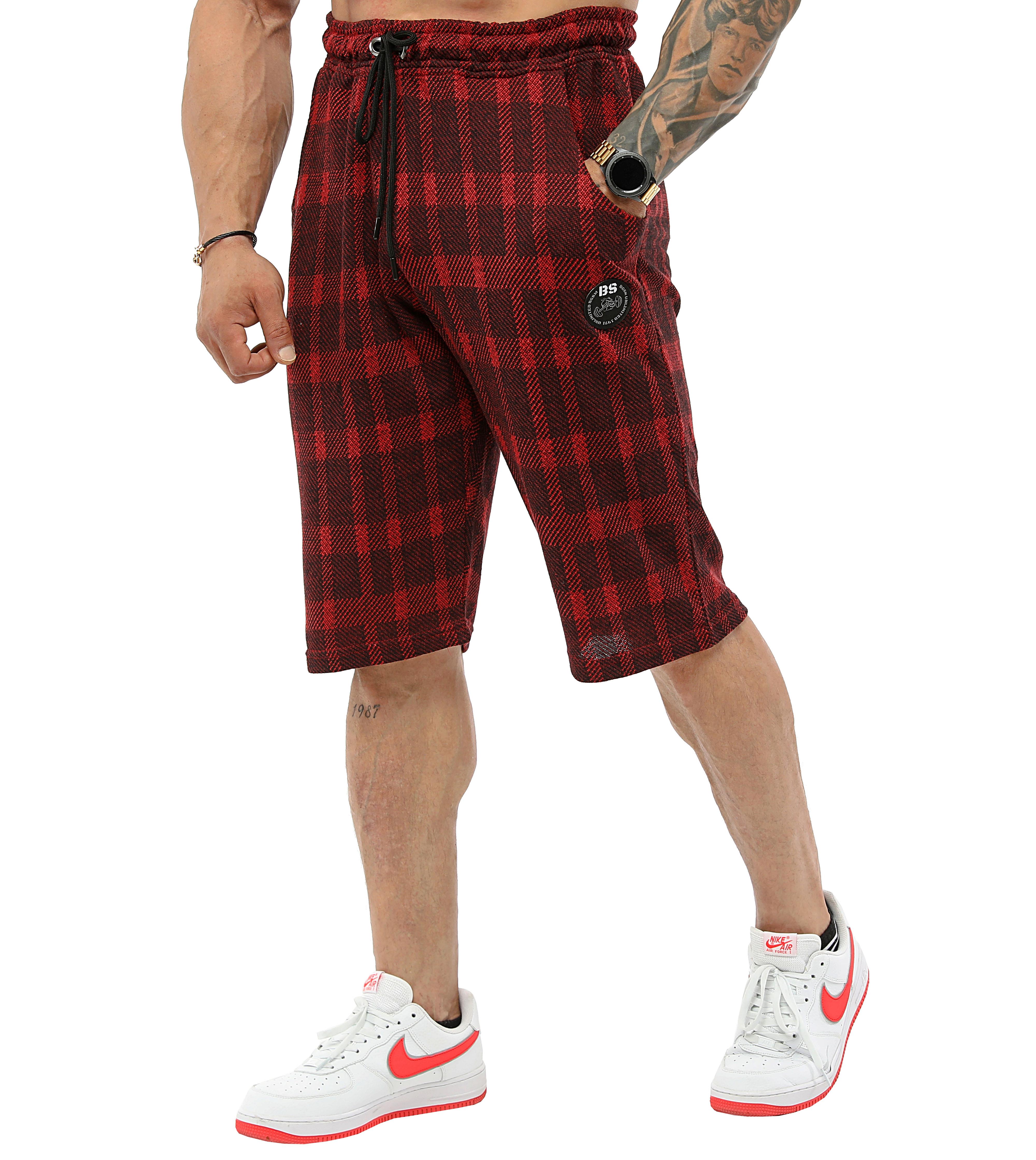 Mens Burgundy Shorts