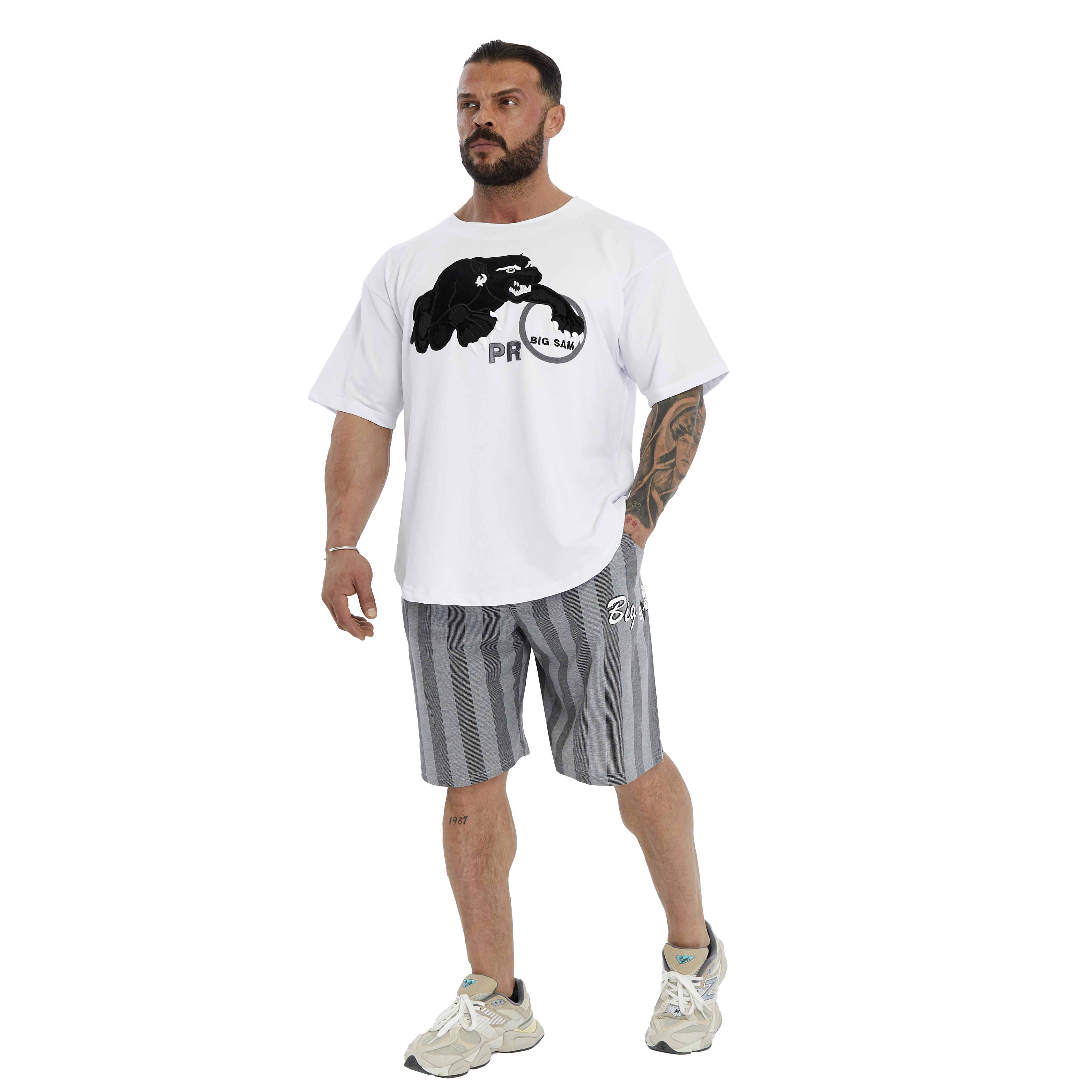Mens Cotton Striped Shorts