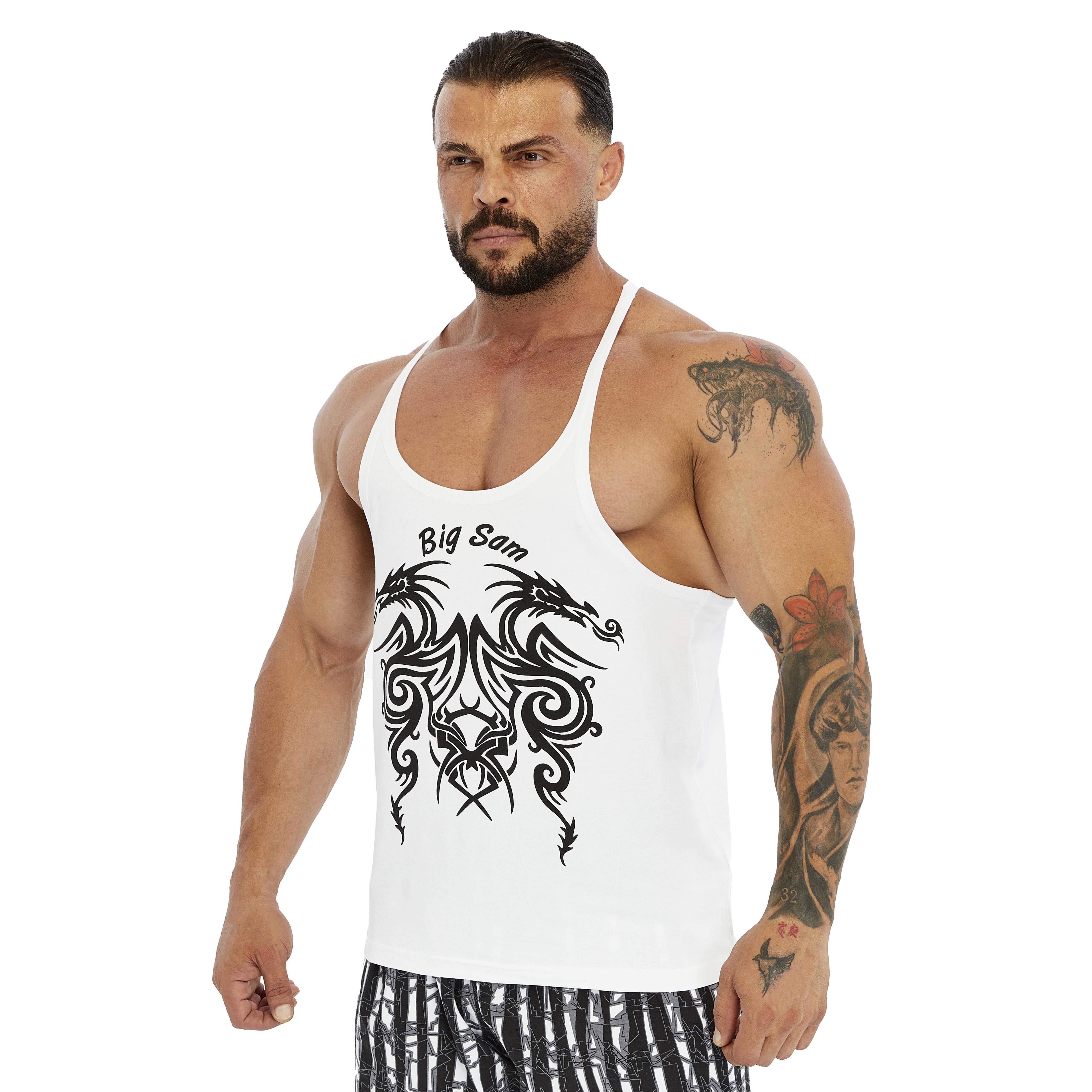 Mens Dragon Gym Tank Top