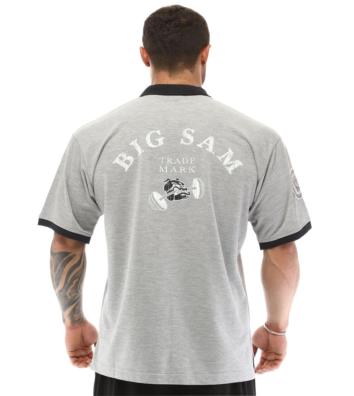 Mens Grey Polo T-shirt