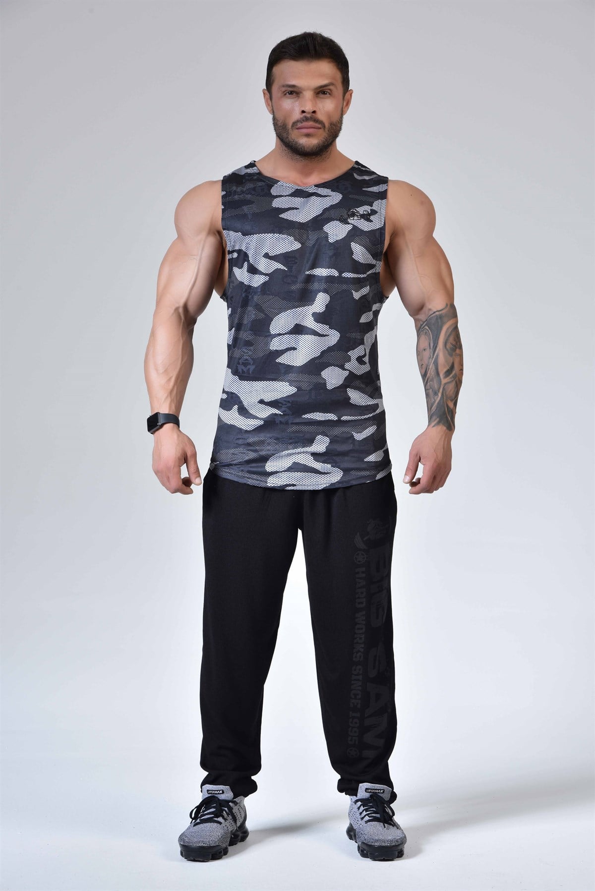 Mens Gym Camuoflage Sleeveless Top