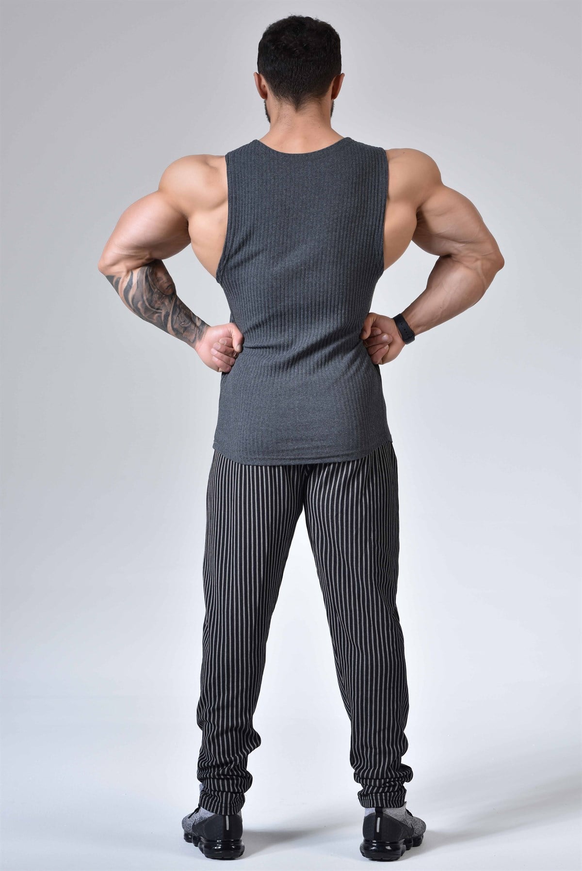 Mens Gym Performance Tank Top Grey